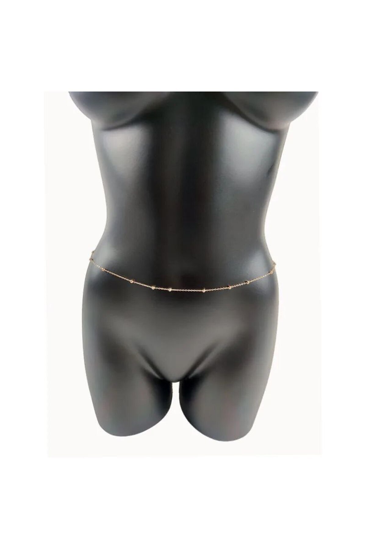 Genel Markalar Şık Zincirli İnci Bel Kemer ile Zarafetinizi Vurgulayın