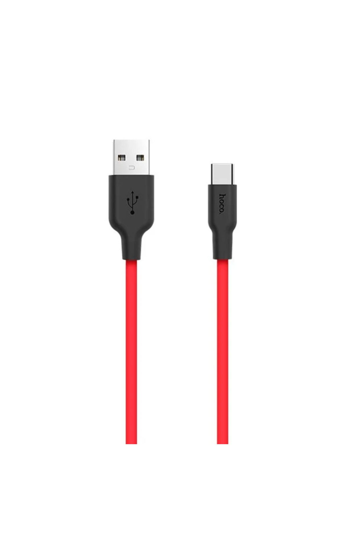 Uyguna Kapında HOCO X21 USB to Type-C 3A Silikon Hızlı Şarj ve Data Kablosu-(5775) - SVU7189-5093