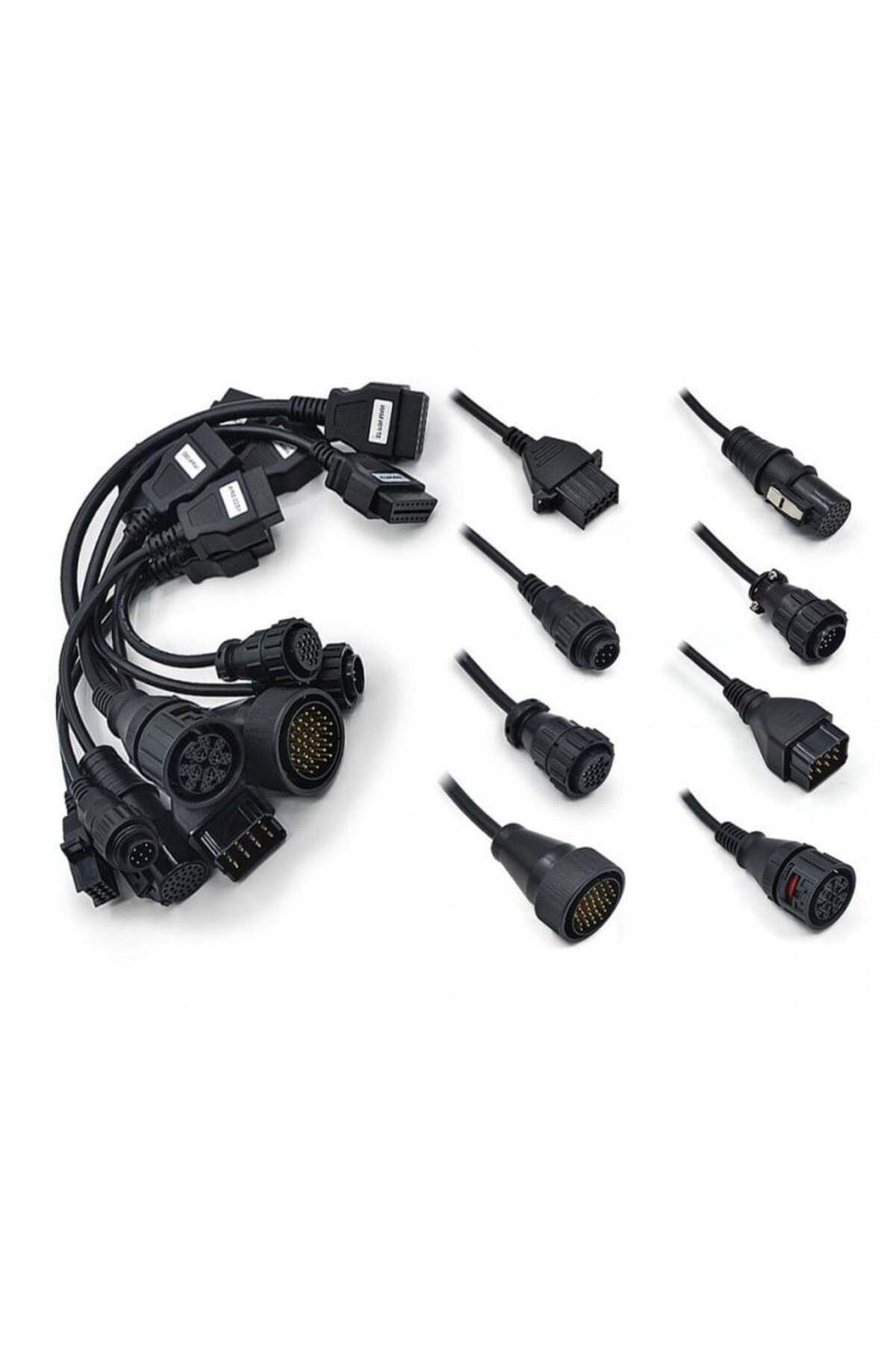 TECHSTAR-Set of 8 x Multi-Brand Adapter Cables for OBD2 Trucks 3