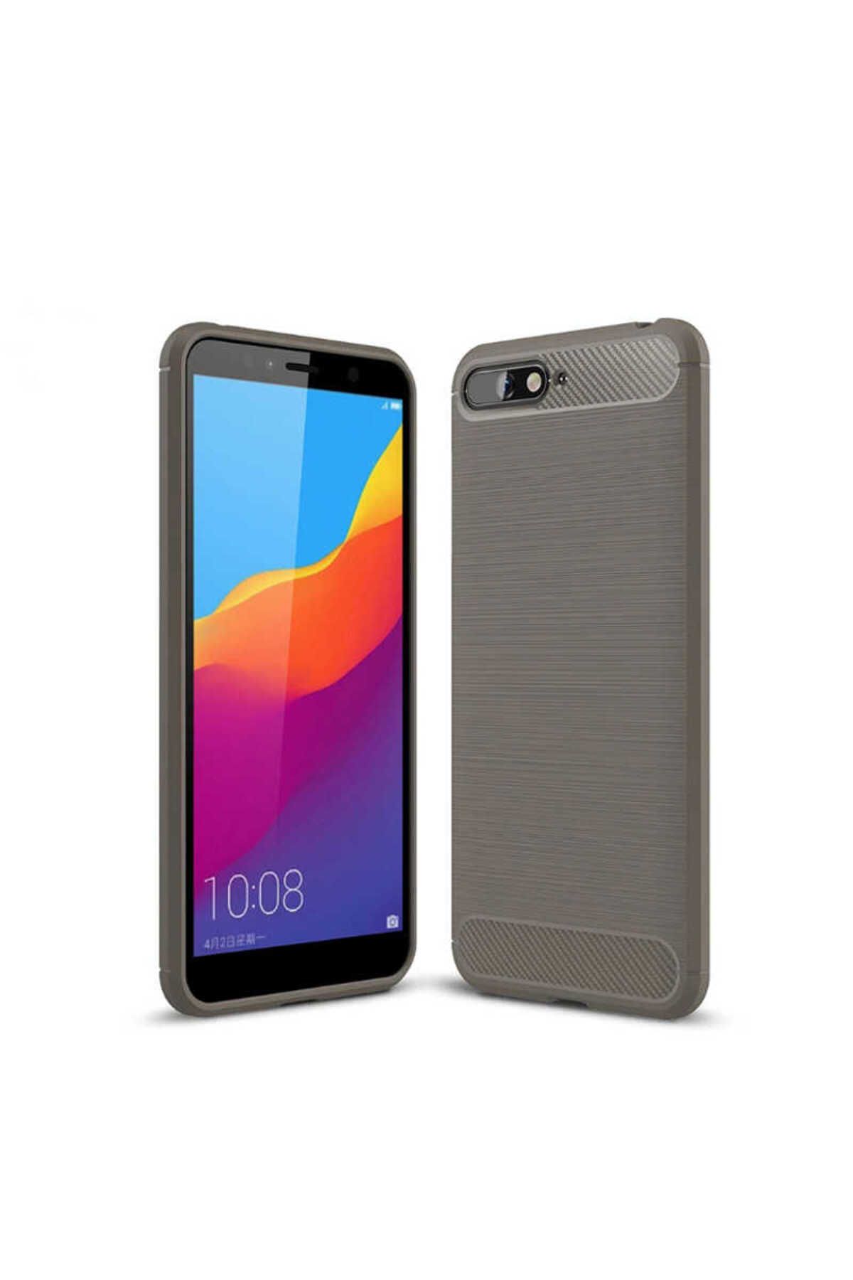 halkhouse Huawei Y6 2018 Kılıf Slim Fit Esnek Kırılmaz Şık İz Yapmaz Room Silikon Kapak