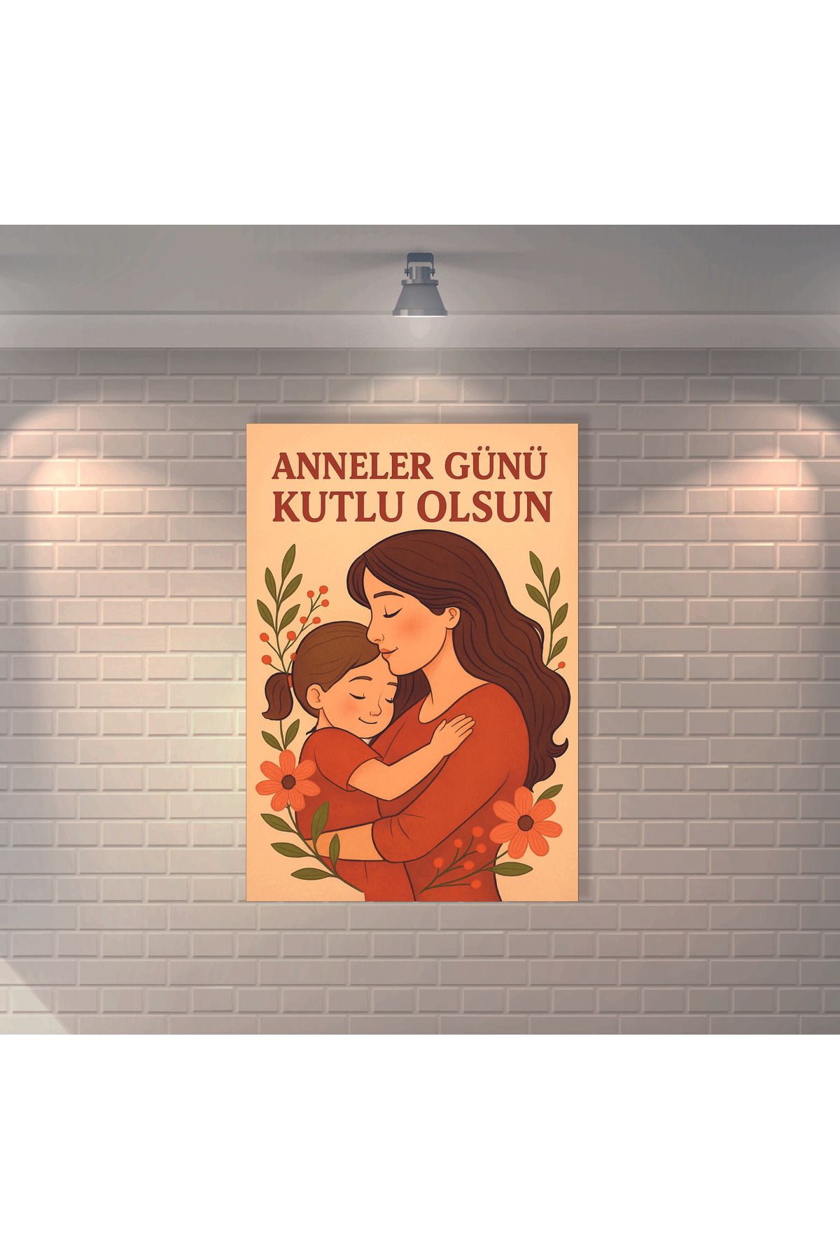 BBO REKLAM Anneler Günü Kutlu Olsun Retro MDF Duvar Dekarasyon Tablosu