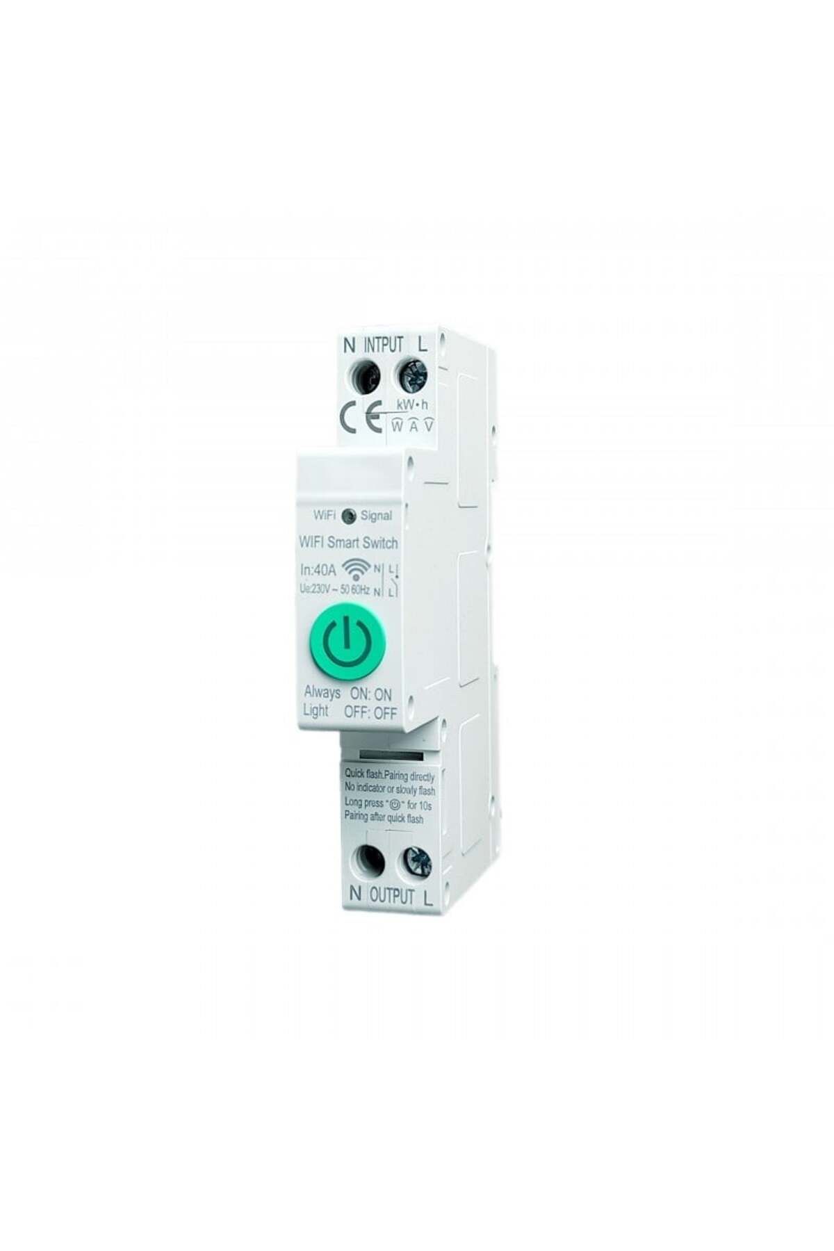 TECHSTAR-Întrerupător inteligent Wifi, monitorizare consum, Tuya/smartlife, pol 1p, 1p N, simplu 1
