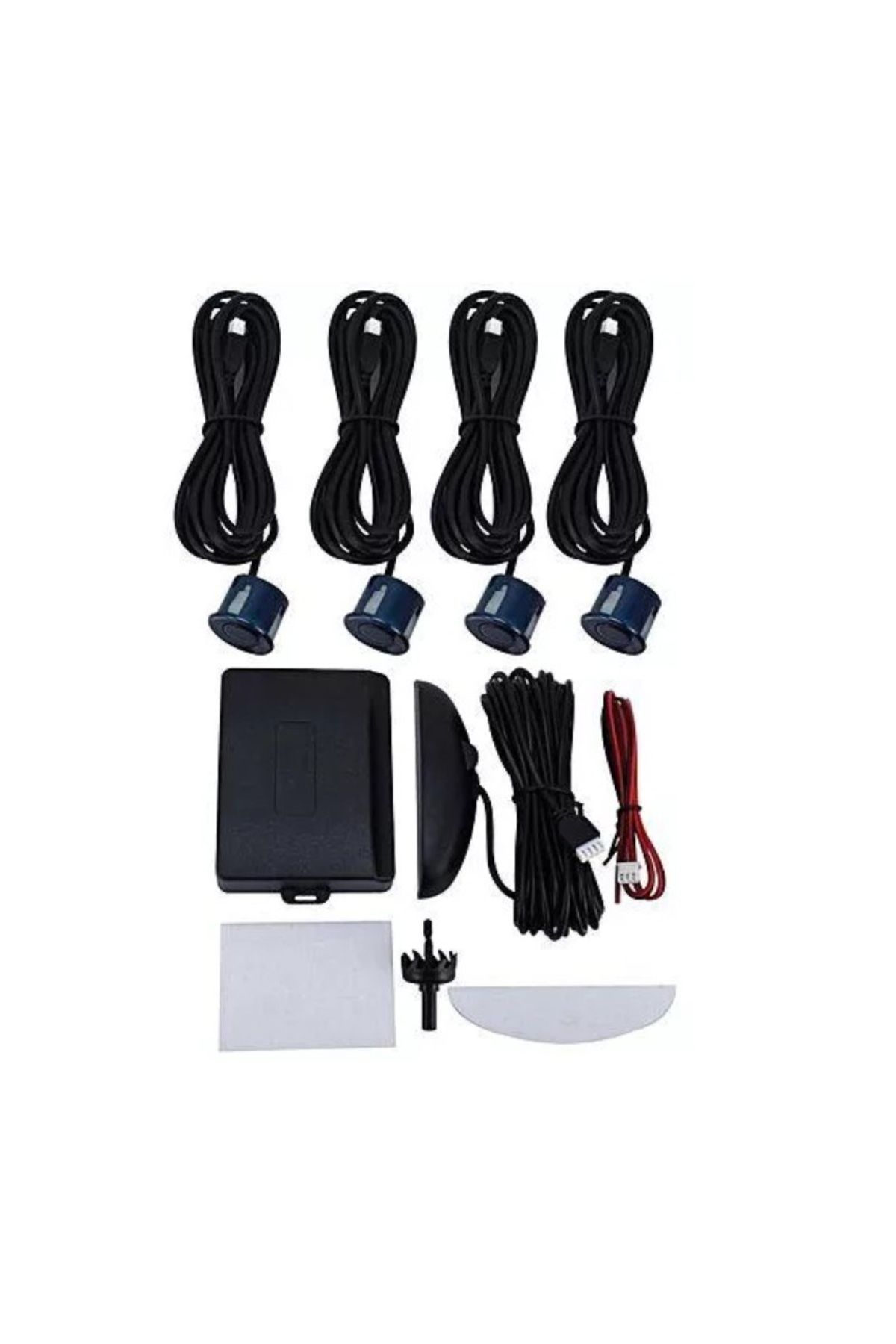 TECHSTAR-Car Parking Sensor Set Parktronic Detector Display Radar Monitor 4 Sensors Dark Blue 8