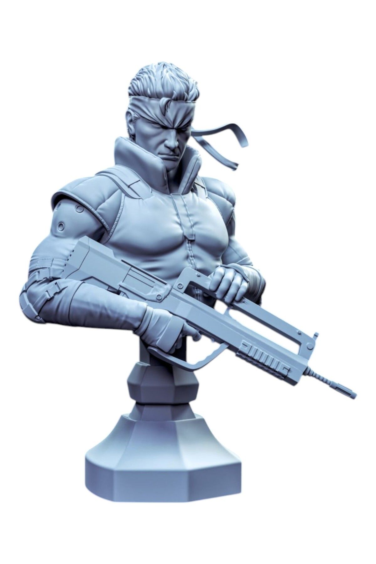 Miyazaki Premium Solid Snake Büstü | Metal Gear Koleksiyonu
