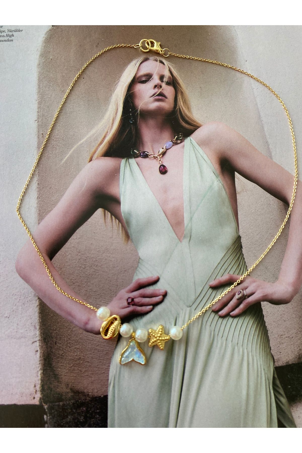 Pinery Jewels Deniz Kızı Yıldız Kabuk Yazlık Kadın Kolye – Modern ve Şık Tasarım