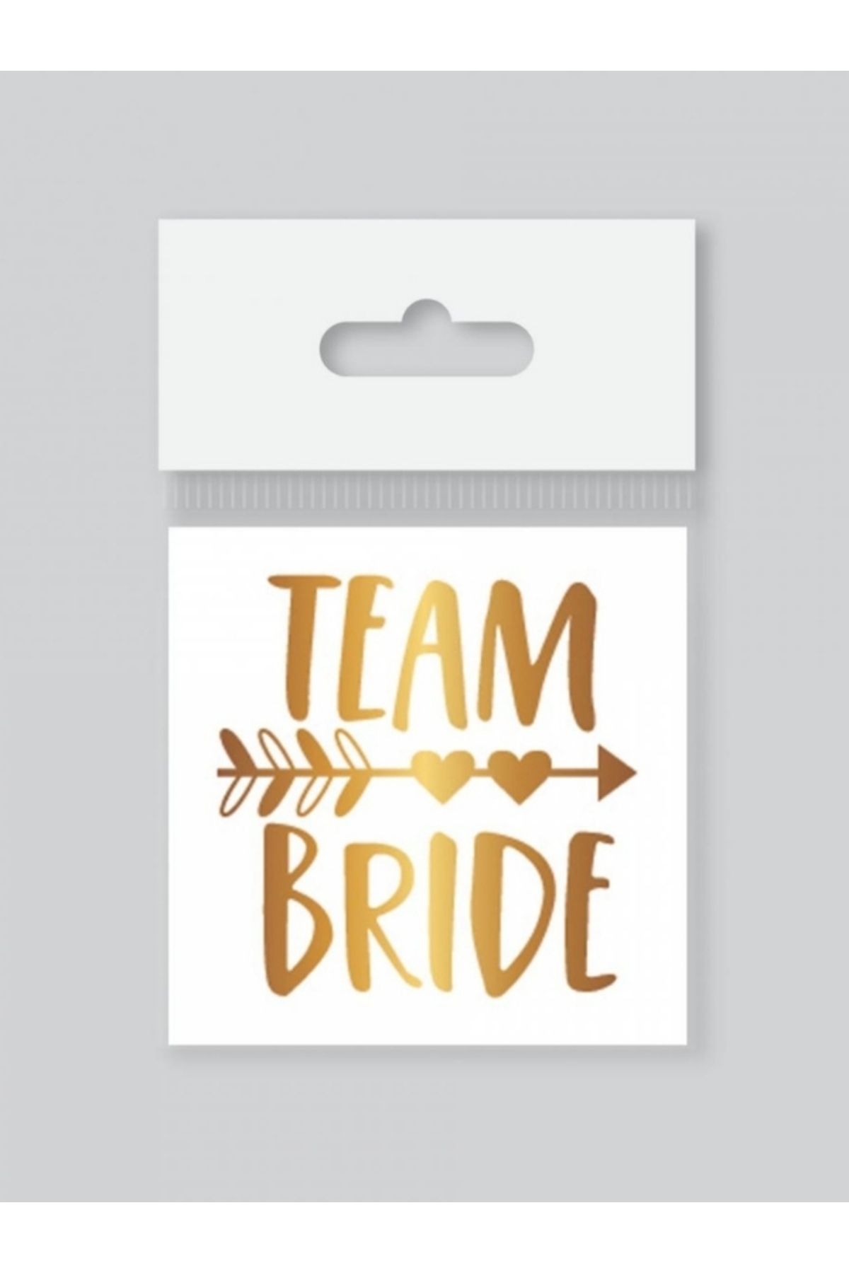 PartiCompany Team Bride Altın Renkli Sticker – 10'lu Paket