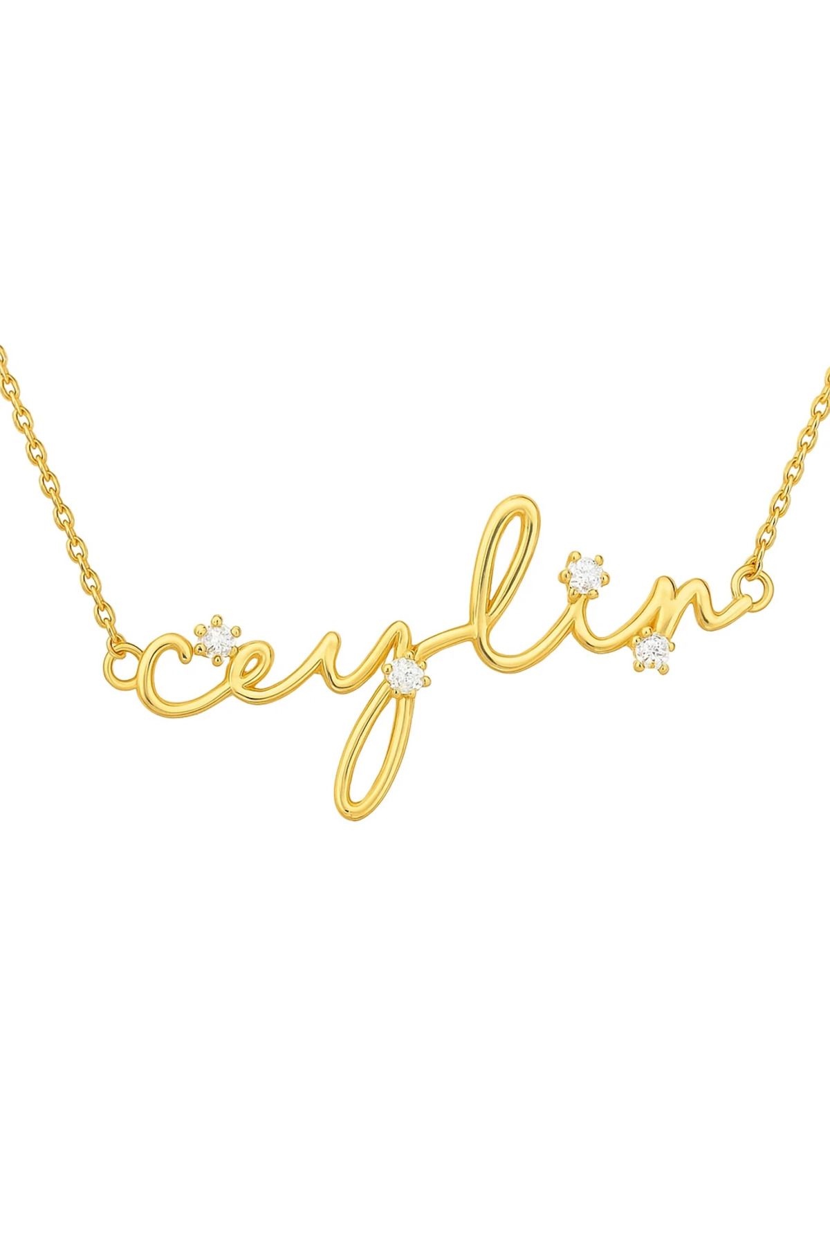 sirius jewelry 925s | Swa* Taşlı İsmini Yazdır Kolyesi