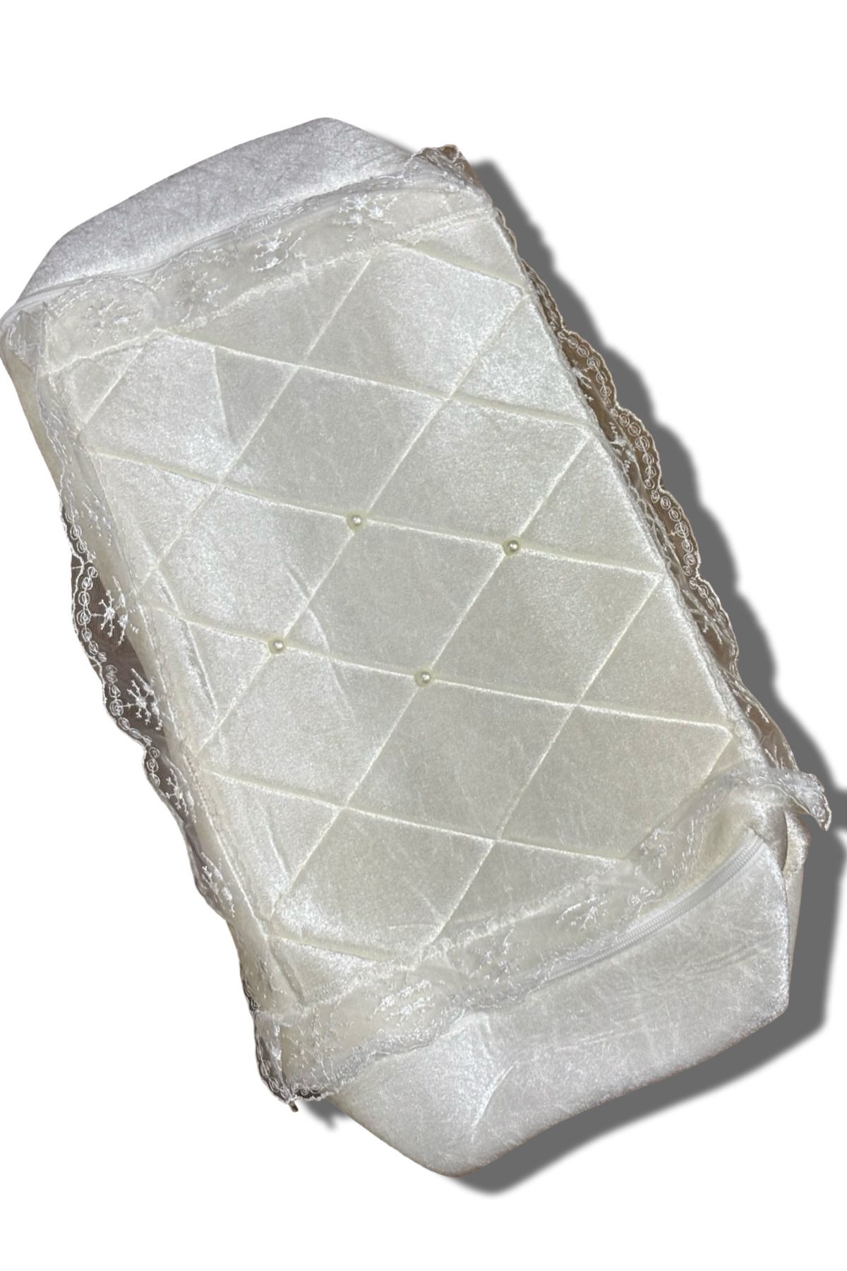 Muensu 1 Adet 40*35 Küçük Boy Sırma Kadife Hurç, Süslemelik Çeyizlik Hurç, Tekli Hurç, One Size 004