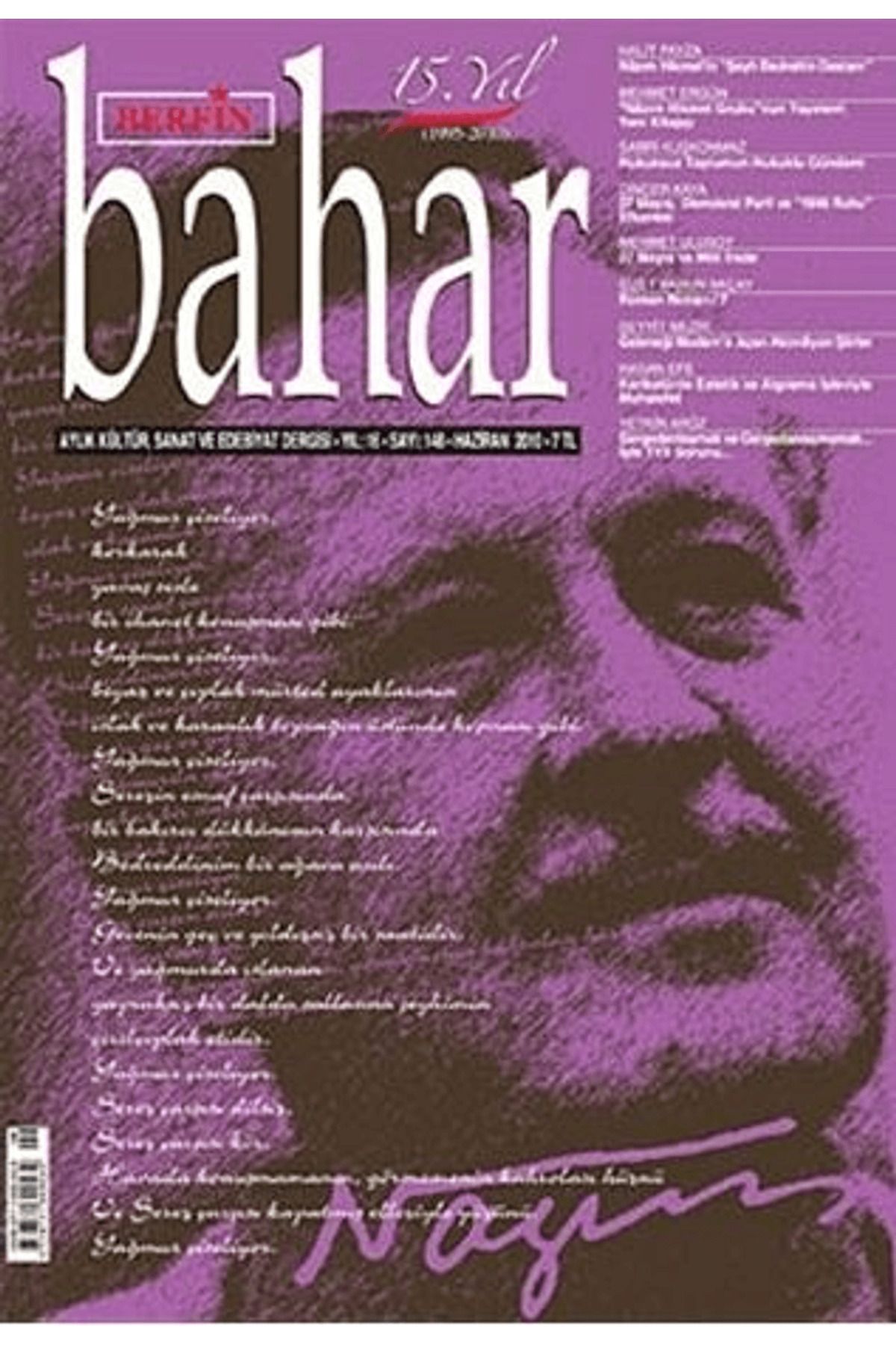 Berfin Bahar Dergisi Berfin Bahar Aylık Kültür, Sanat ve Edebiyat Dergisi Sayı: 148