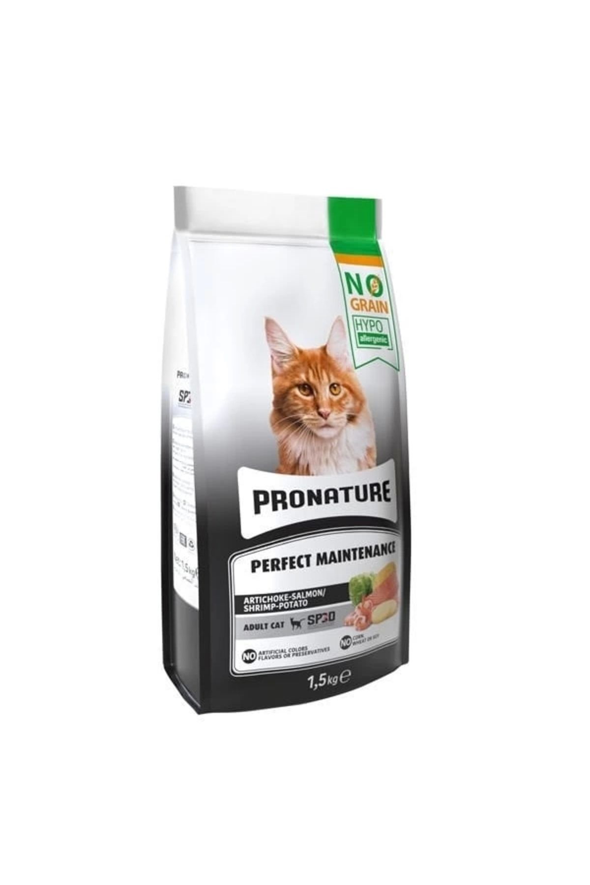 No8 Home Pronature Hypo-Allergenic Tahılsız Somonlu Karidesli Yetişkin Kedi Maması 1.5 Kg