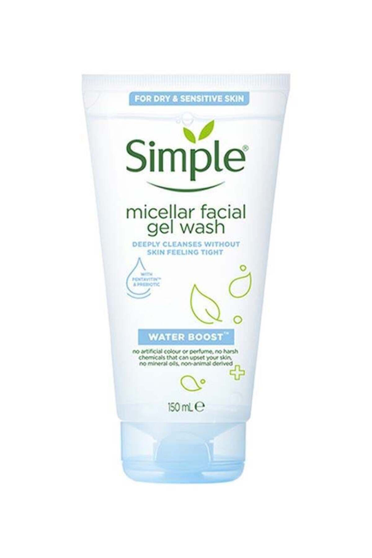 Simple-Simple Waterboost Face Wash For Sensitive Skin Micellar Deeply Cleanses Skin 150ml 1