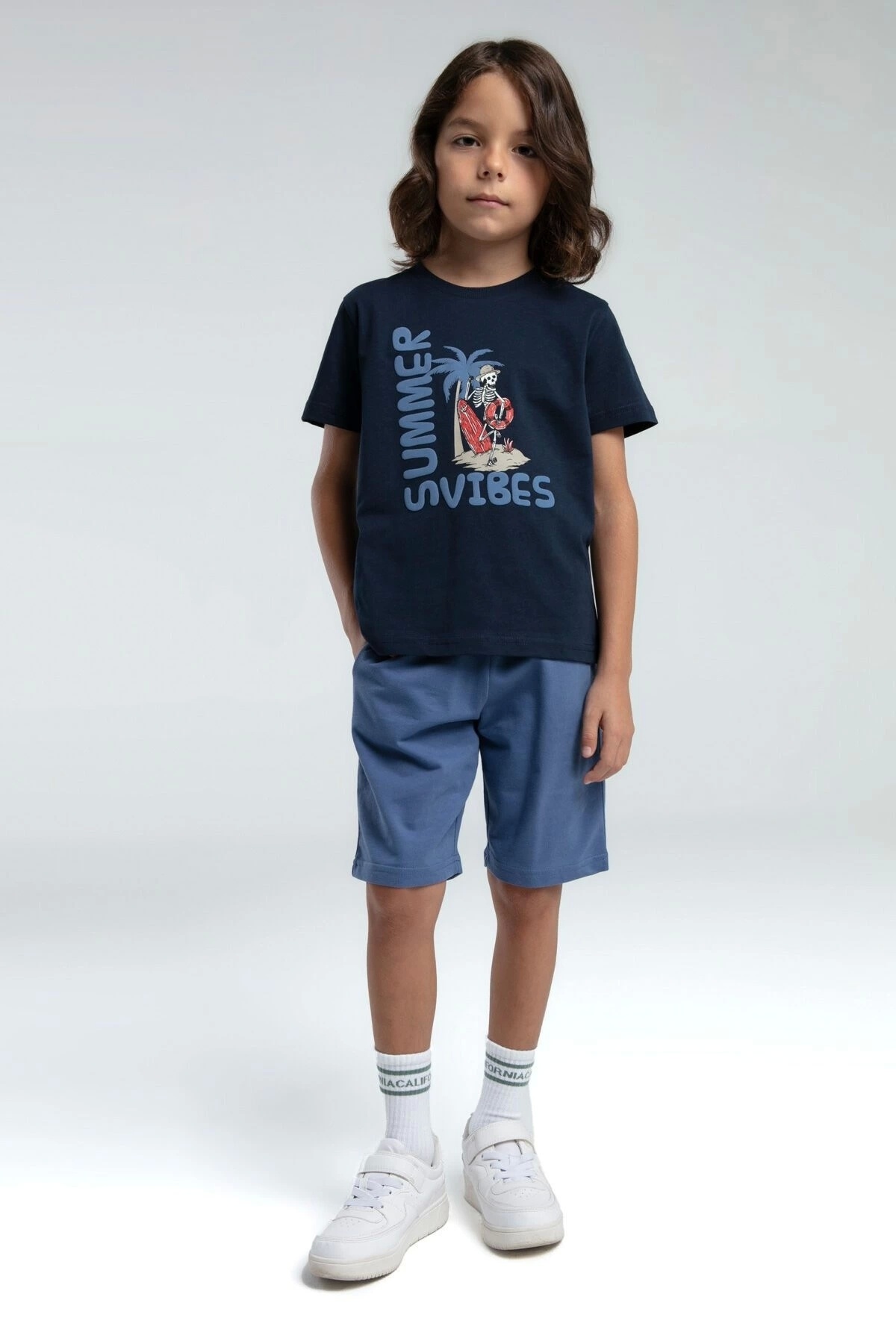U.S. Polo Assn.-BOY'S BERMUDA SUIT - NAVY BLUE 1
