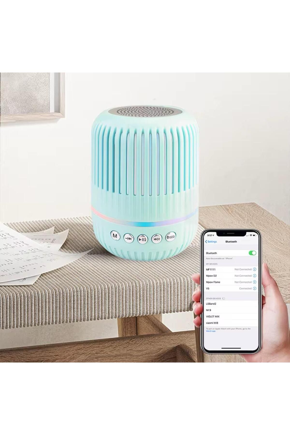 OnlyTech Kaliteli Rgb şıklı Bluetooth Speaker Taşınabilir Ses Bombası Yüksek Kalite Hoparlör Ses Seviyesi