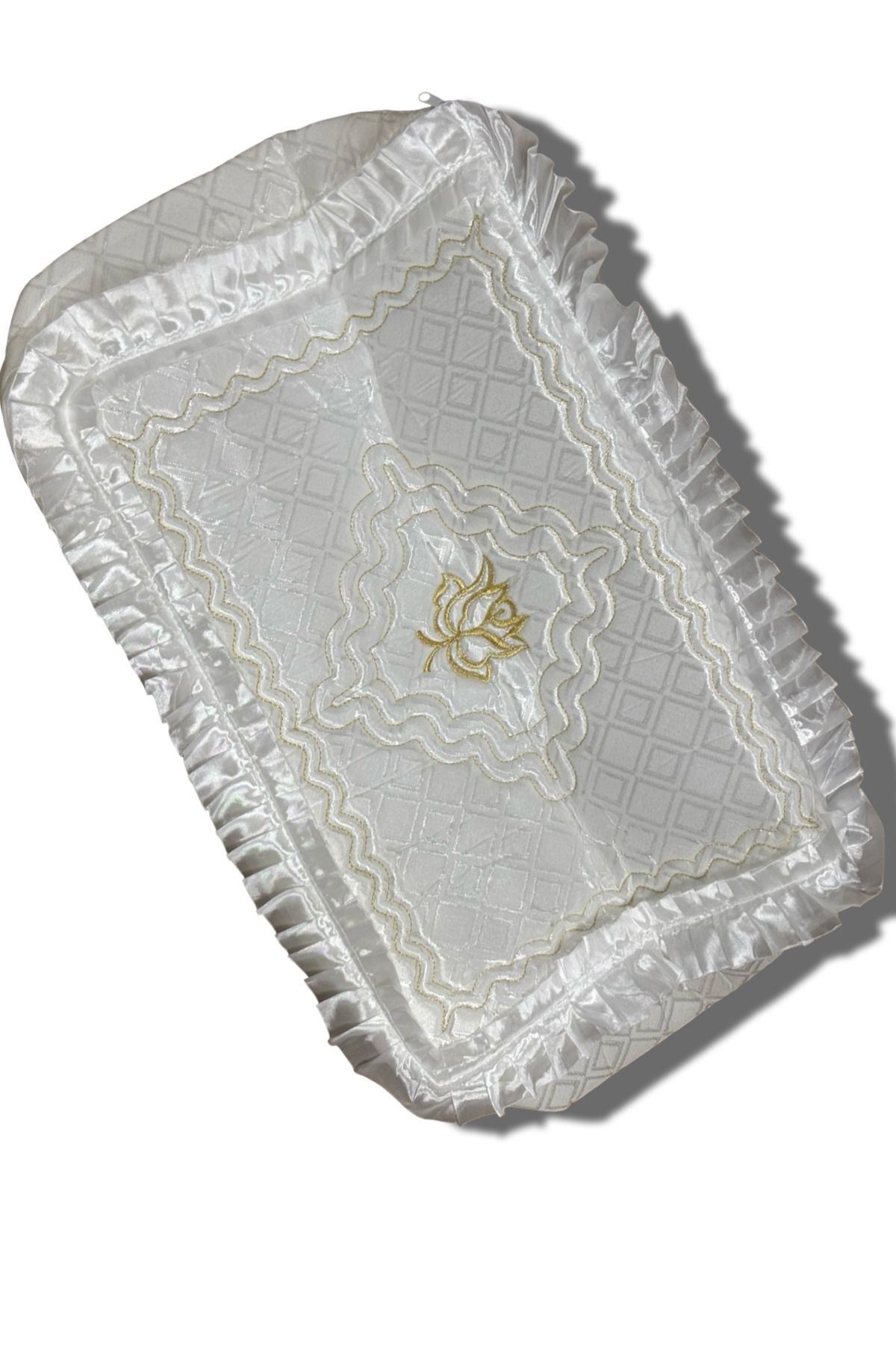 Muensu 1 Adet 40*35 Küçük Boy Sırma Kadife Hurç, Süslemelik Çeyizlik Hurç, Tekli Hurç, One Size 004