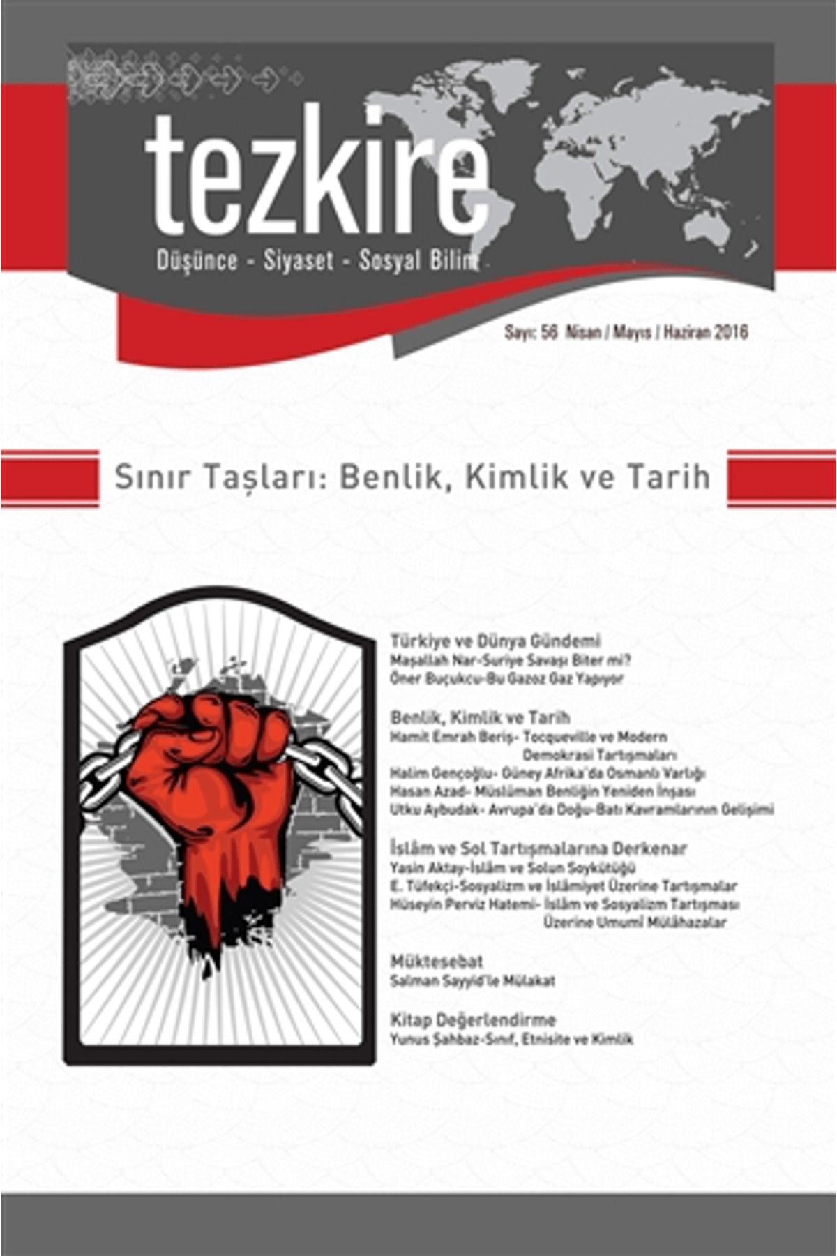 Tezkire Dergisi Tezkire Sayı: 56 Nisan-Mayıs-Haziran 2016