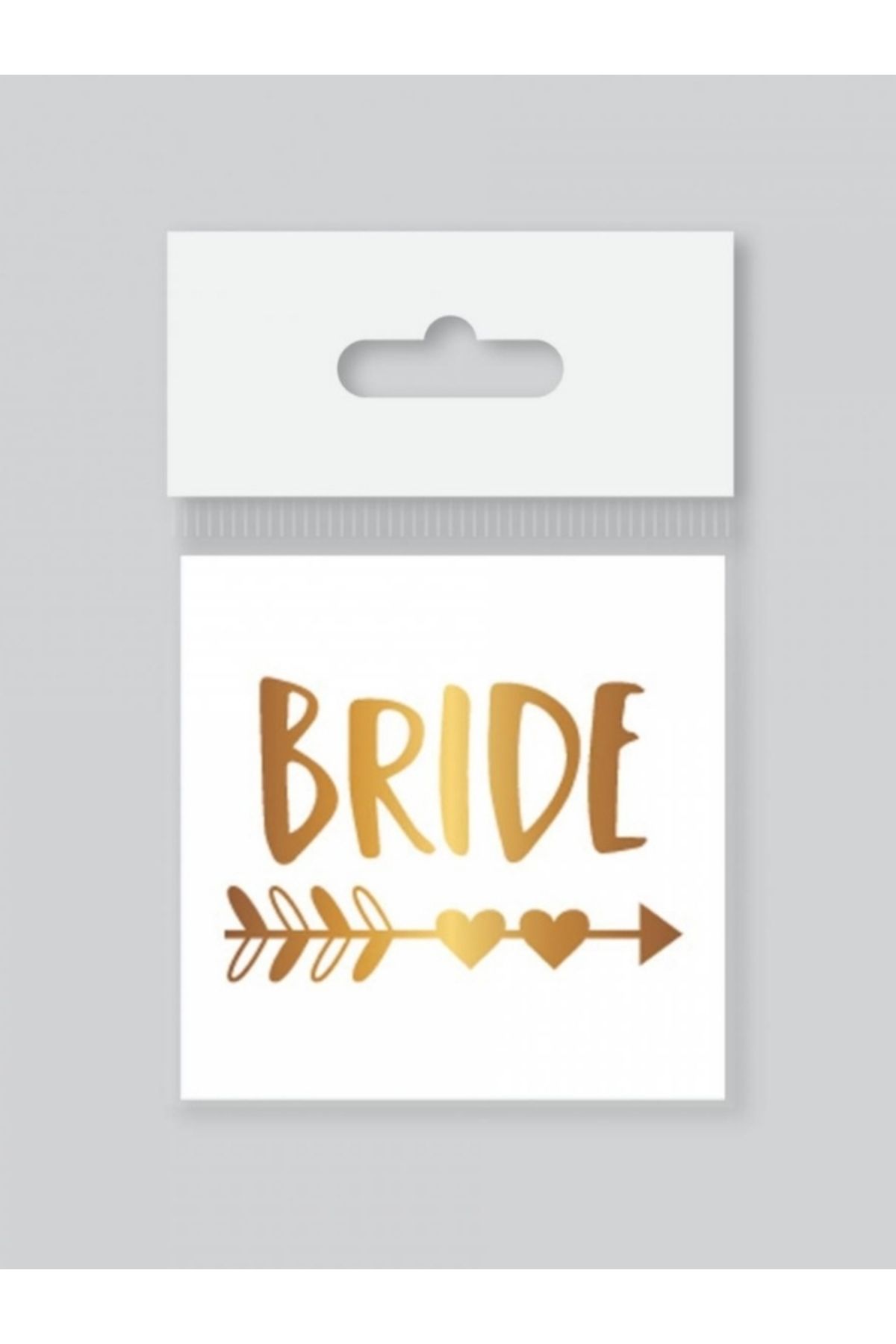 PartiCompany Bride Altın Renkli Sticker – 10'lu Paket
