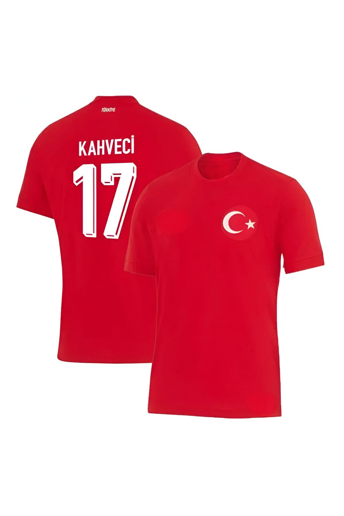 Lion Spor İrfan Can Kahveci 17 Numarası İle Yeni Türkiye Milli Takım Kırmızı Futbol Forması