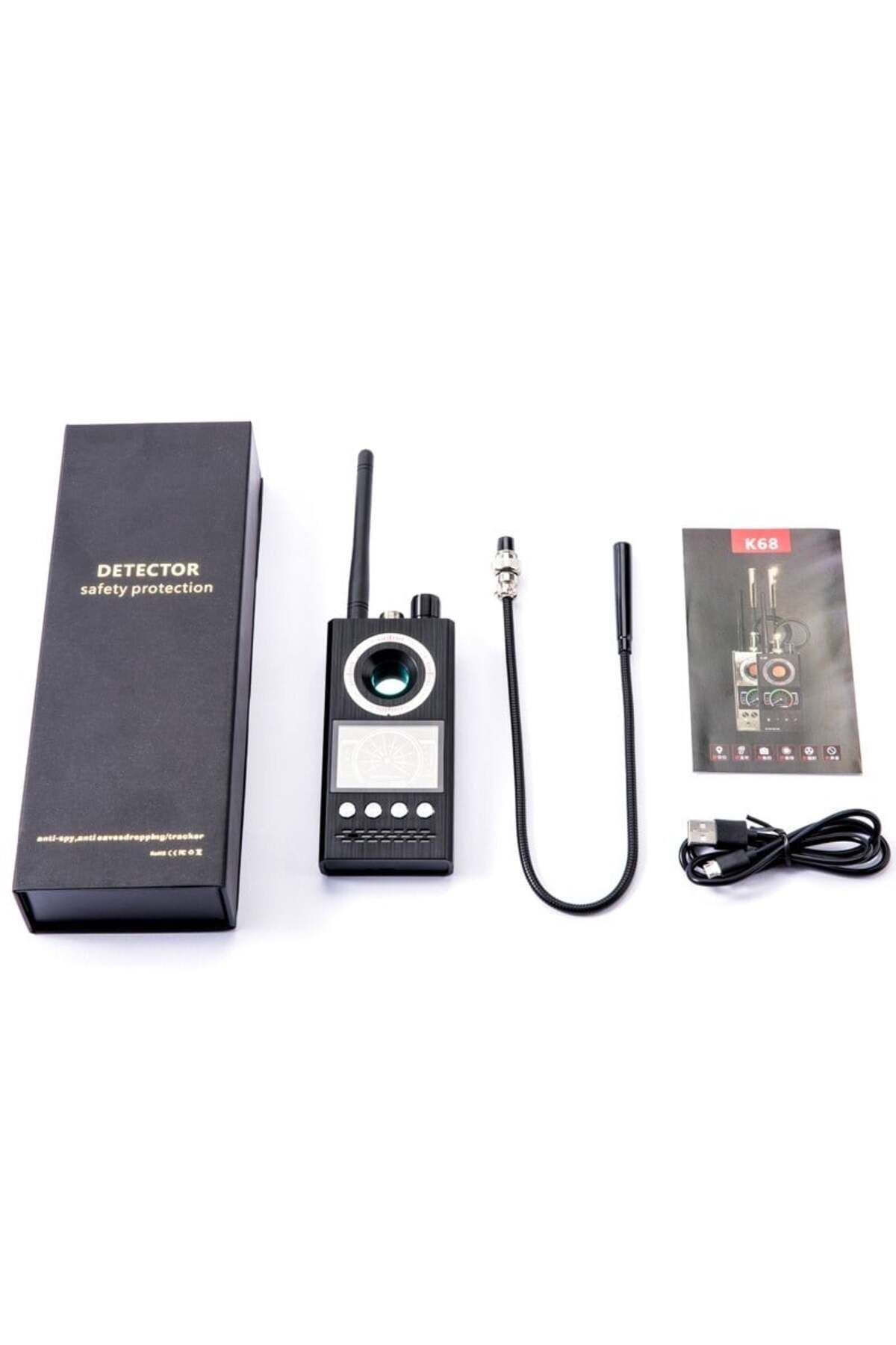 TECHSTAR-® K68 Spy Device Detector, Professional, Detects Cameras, Gsm Devices, Microphones, Gps Loca 7