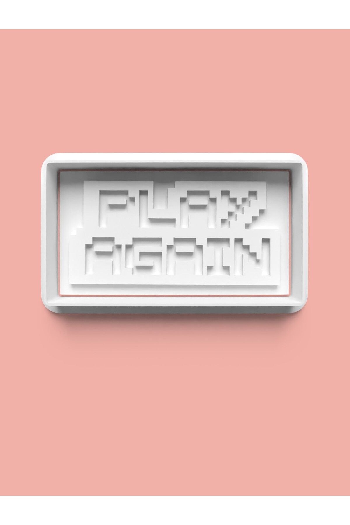 AKTASTORE Play Again Oyun Sloganı Kurabiye Kalıbı Ve Şeker Hamuru Kalıbı