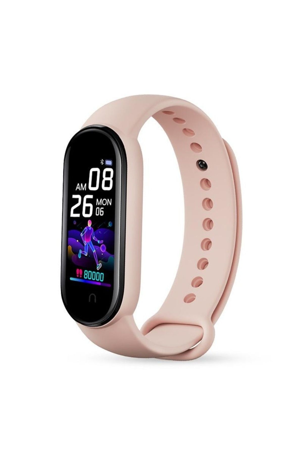 TECHSTAR-Brățară fitness M5, ecran TFT de 1,14", Bluetooth 4.0, IP66, tensiune arterială, puls, Ox 3