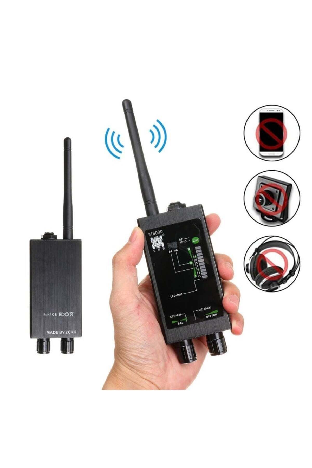 TECHSTAR-® M8000 Spy Detector, Professional, Detects Cameras, Gsm Devices, Microphones, Gps Locators, 10