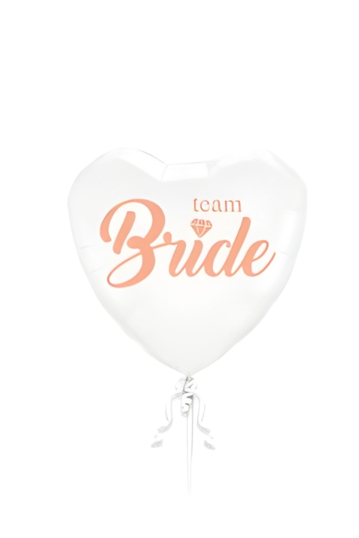 PartiCompany Team Bride Yazılı Kalpli Folyo Balon – 18 inç (45 cm)