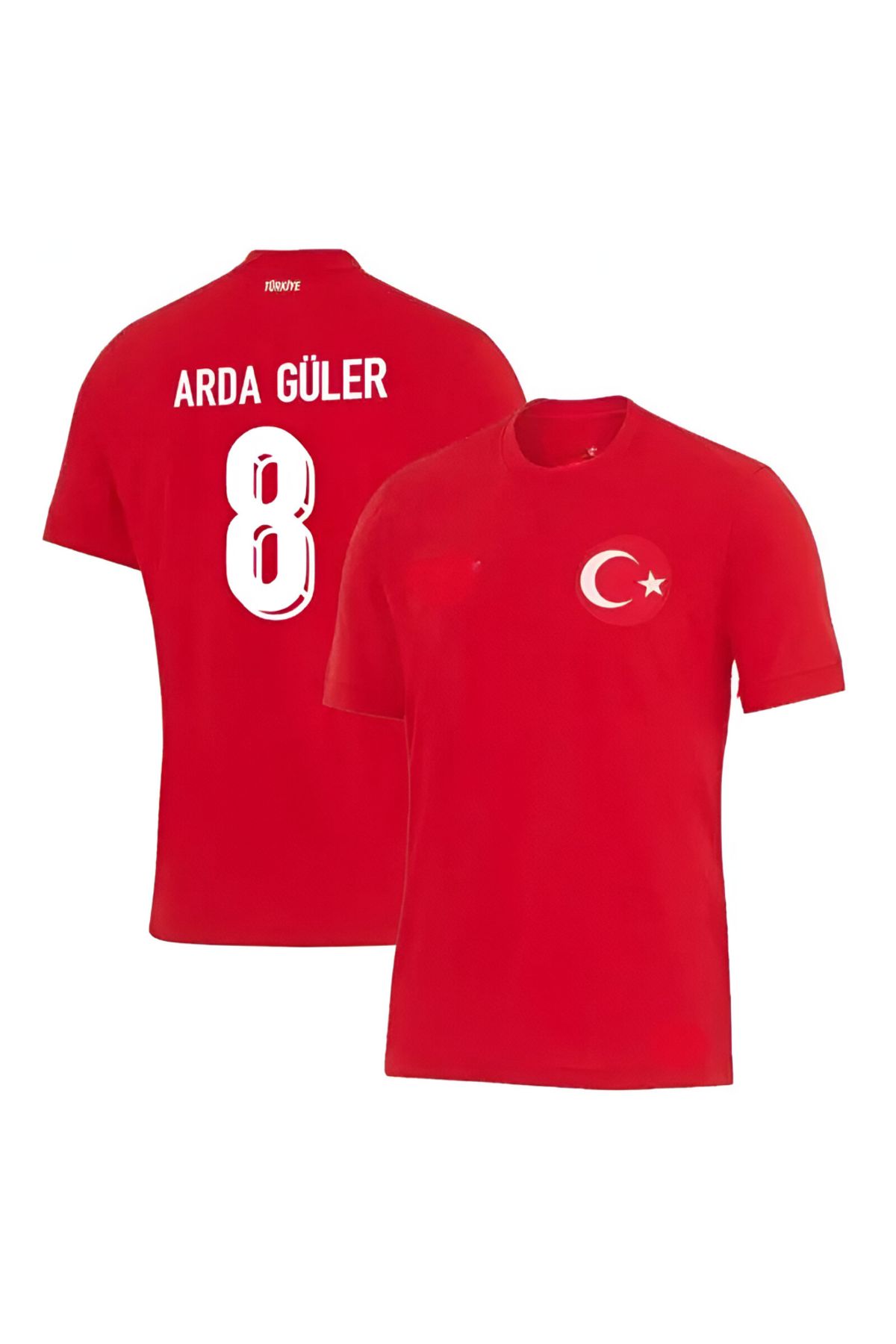Lion Spor A'rda G'üler 8 Numarası İle Yeni Türkiye Milli Takım Kırmızı Futbol Forması