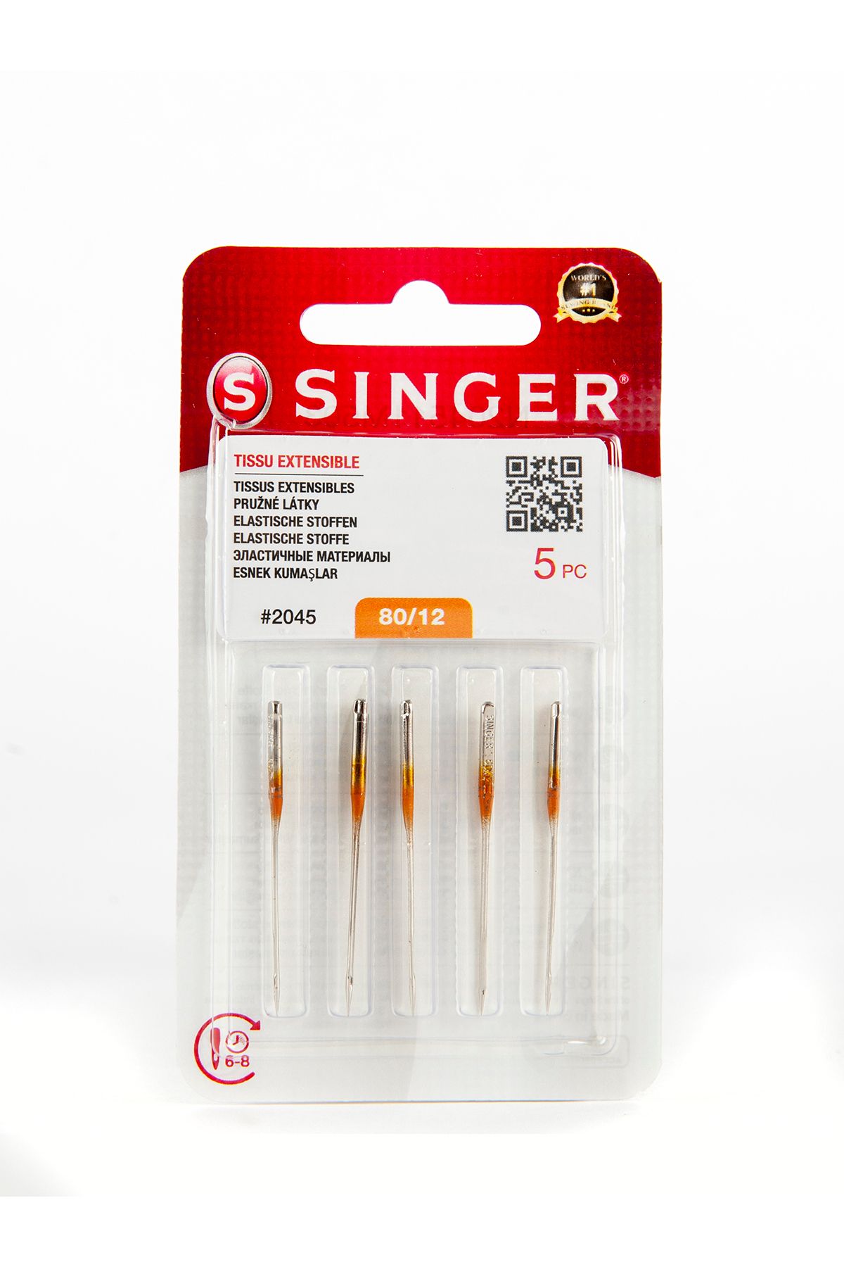 SİNGER Jarse Makine İğnesi 2045 80/12 Numara