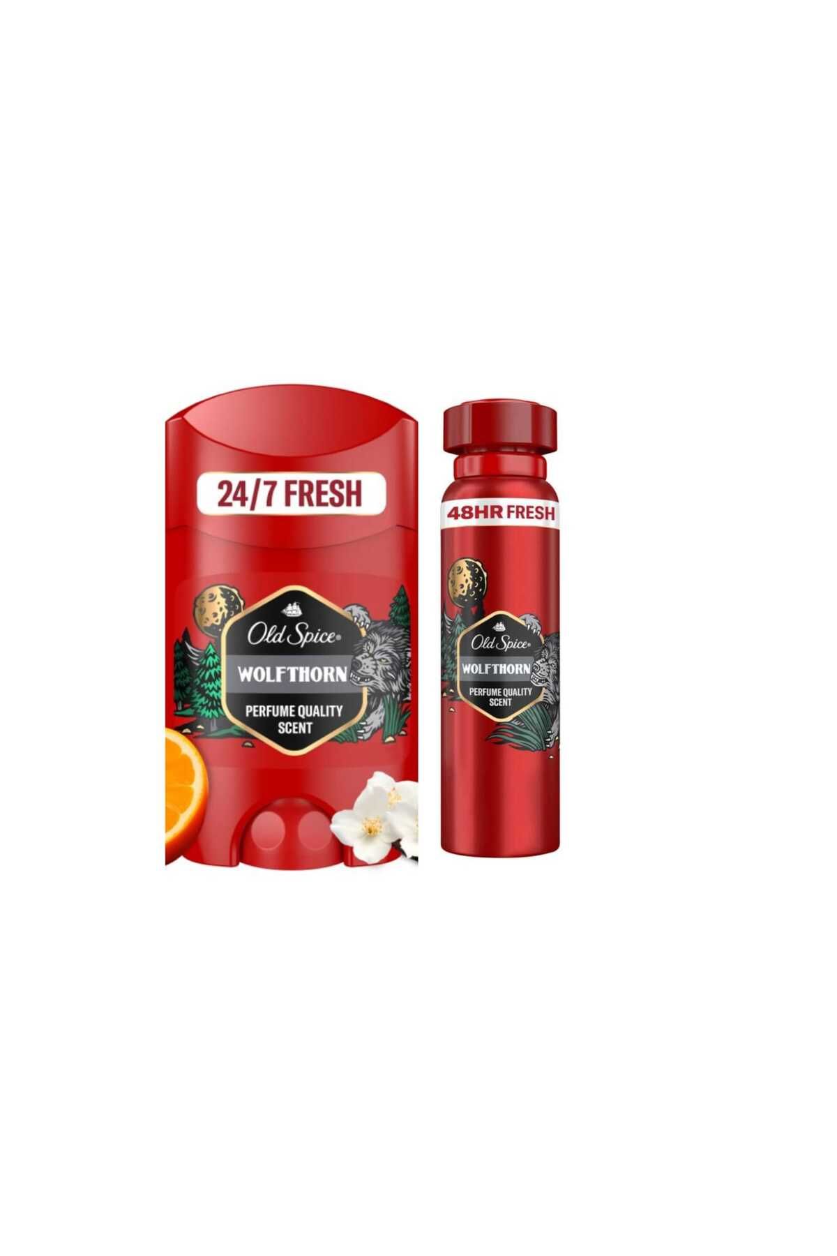 Old Spice wolfthorn seti deodorant 150 ml ve stik 50 ml