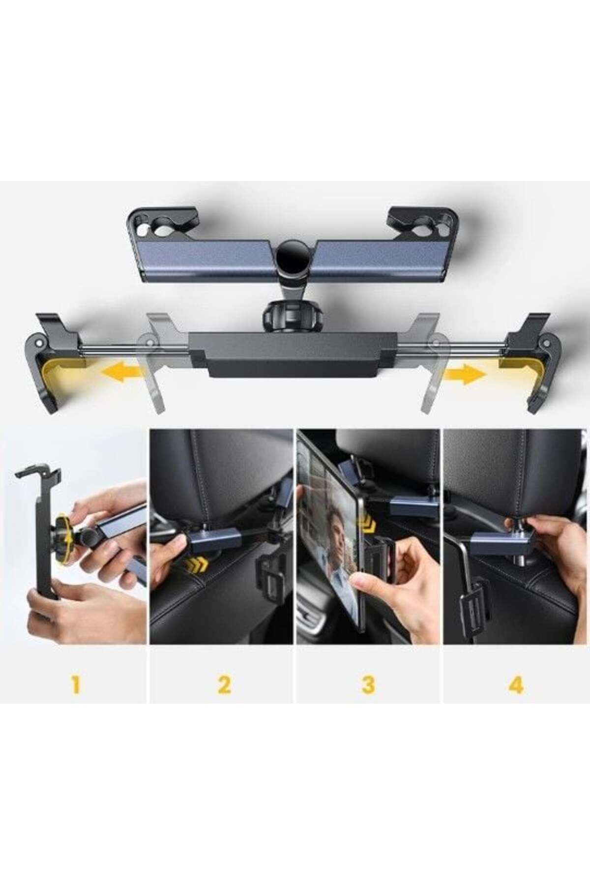 Mulvix Mullurg Urg01 Koltuk Arkası Ayarlanabilir Tablet Telefon Tutucu -115 (Muul)