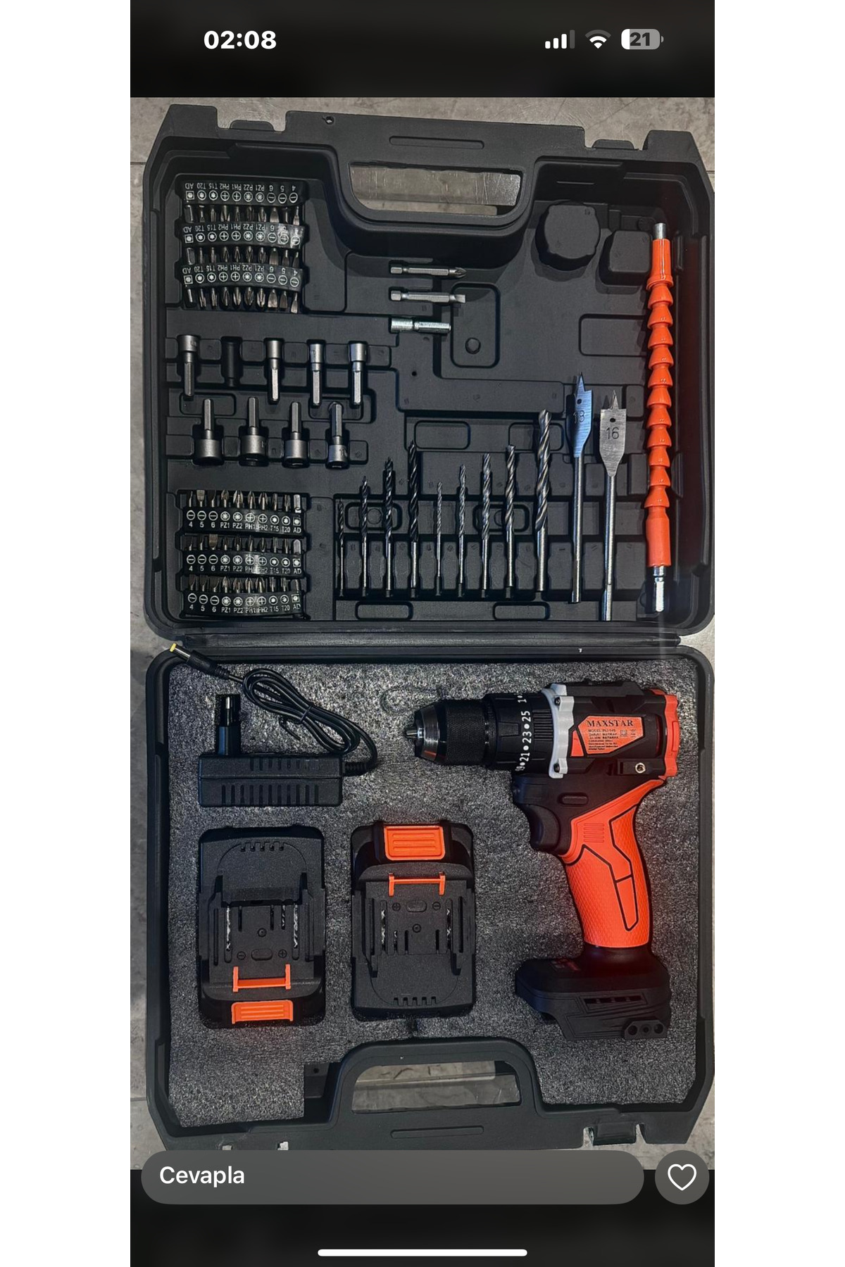 Maxstar matkap darbeli vidalama kömürsüz fırçasız motor darbeli 84