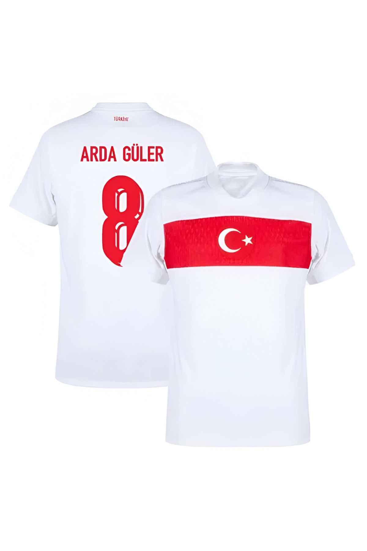 Lion Spor A'rda G'üler 8 Numarası İle Yeni Türkiye Milli Takım Beyaz Futbol Forması