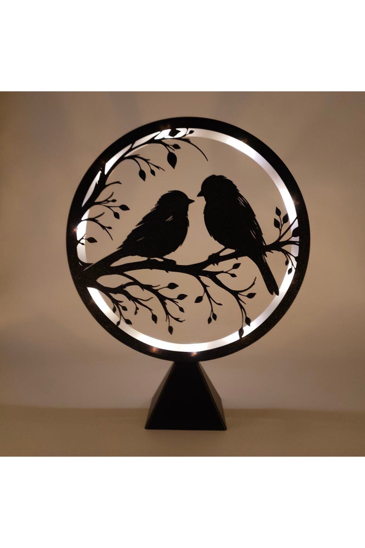 Vaiflagy Store Desenli Led Işıklı Modern Dekoratif Aydınlatma Çember Ring Gece Lambası