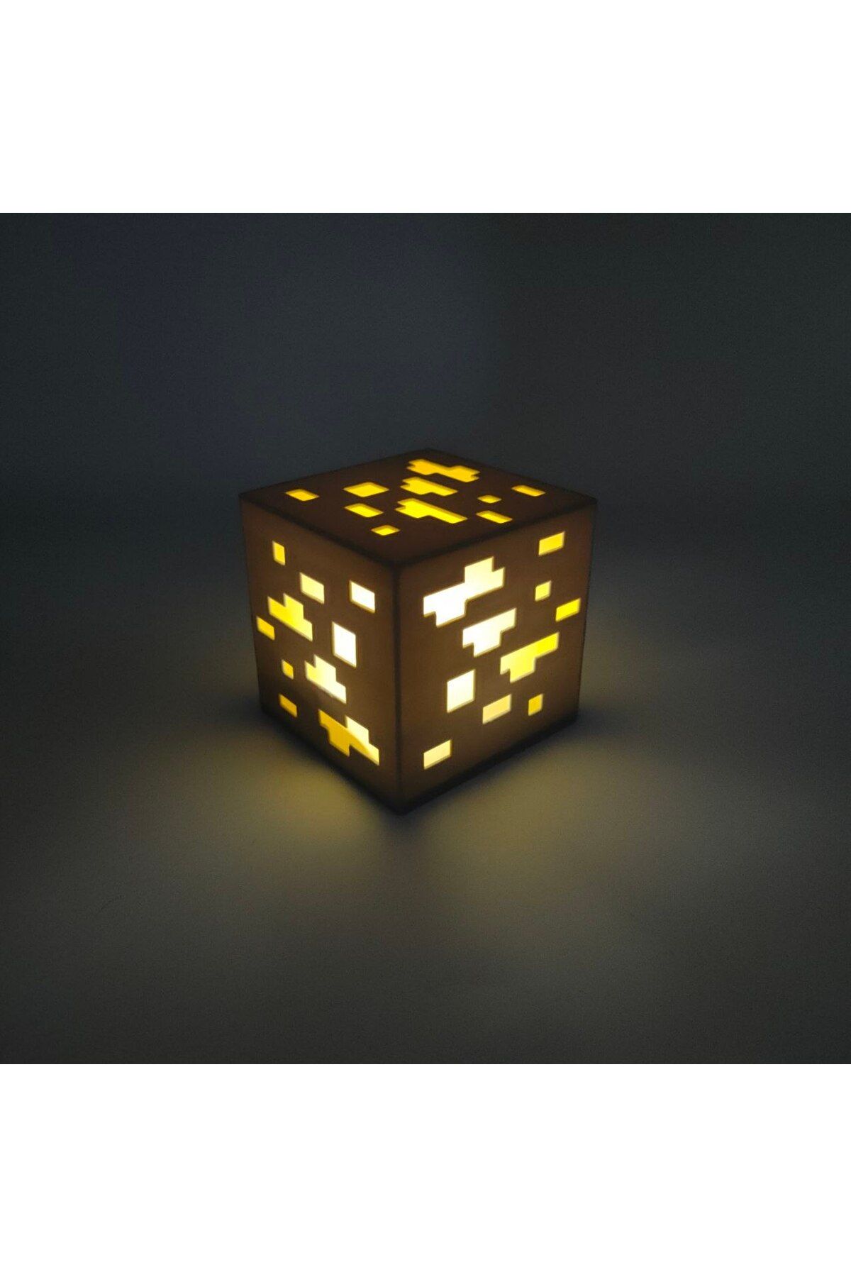 Vaiflagy Store Minecraft Maden Cevheri Masa Lambası Pilli Dekoratif Minecraft Lamba Gamer Dekorasyon