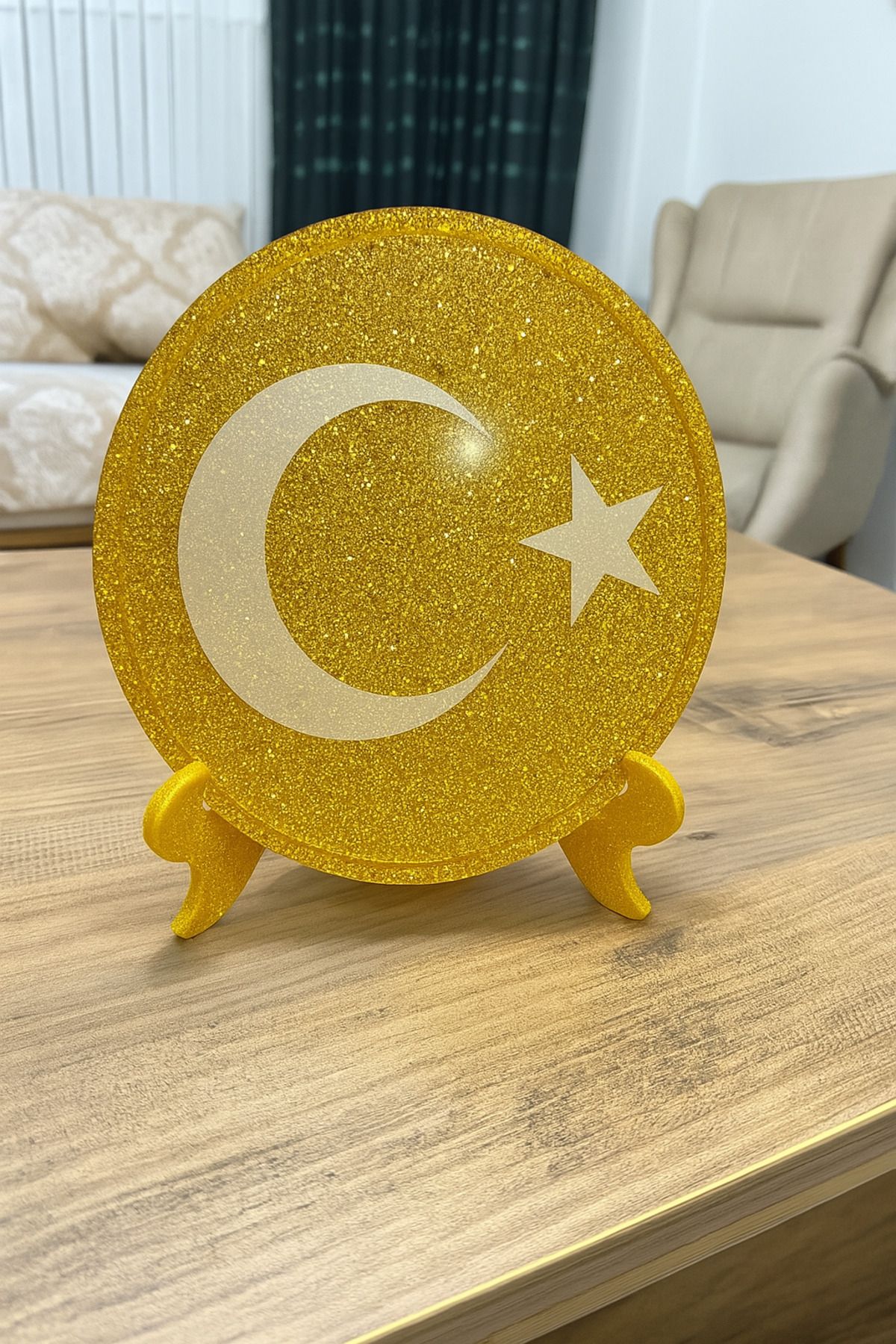 veraepoksi Ay Yıldız Masaüstü Dekoratif Obje – El Yapımı