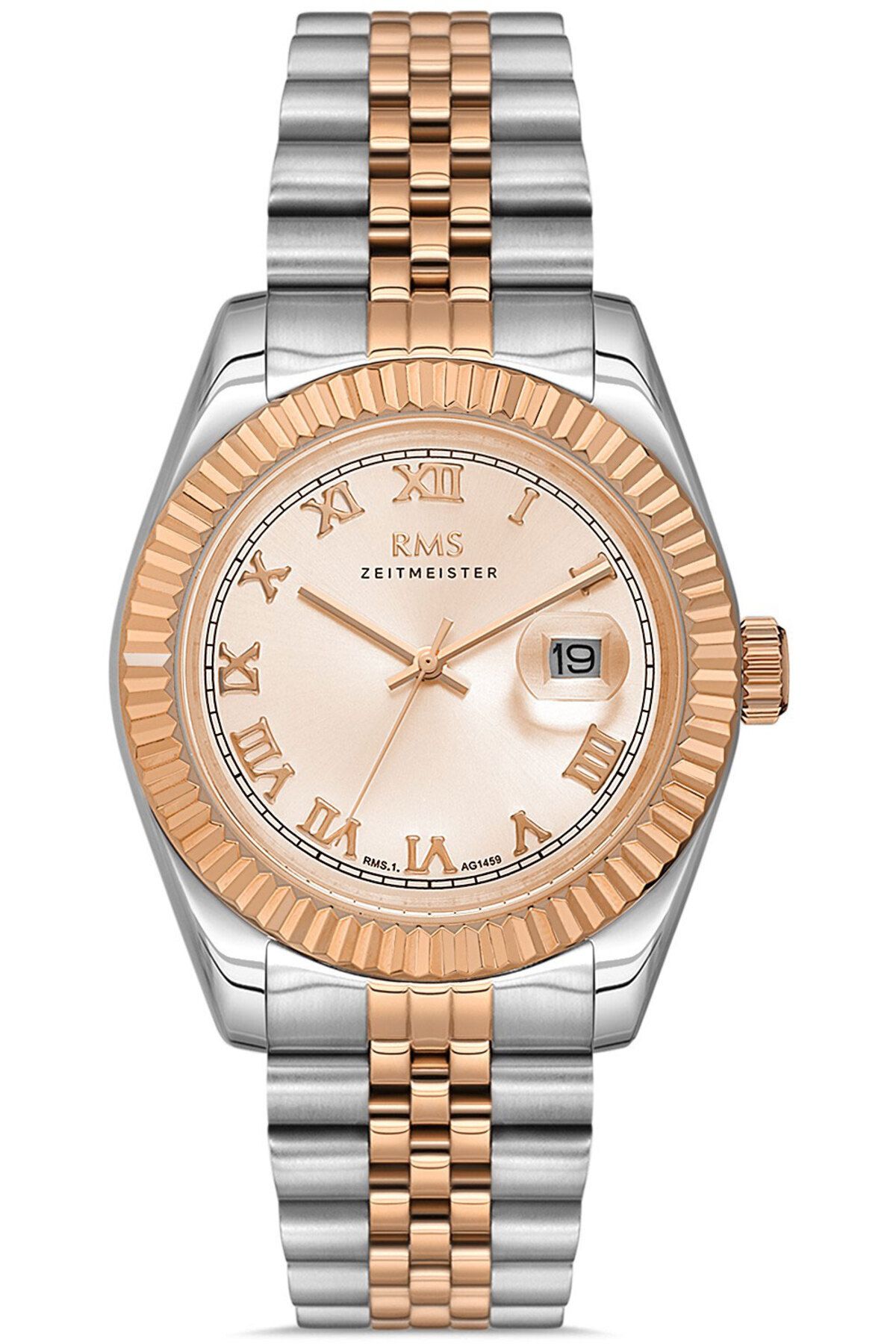RMS zeitmeister ERKEK KOL SAATİ RMS.1.AG1459.11 GÜMÜŞ-ROSE