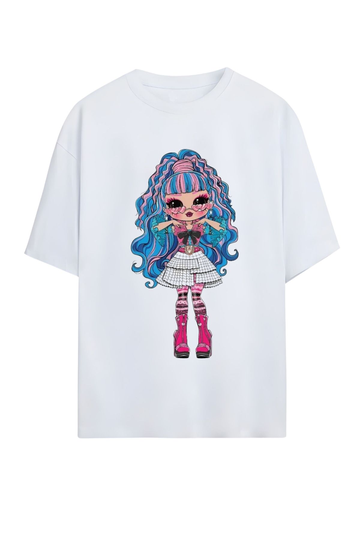 MAGORS GraffTee Unisex %100 Organik Pamuk Relaxed Fit Yuvarlak Yakalı İllüstrasyon Art Baskılı T-shirt