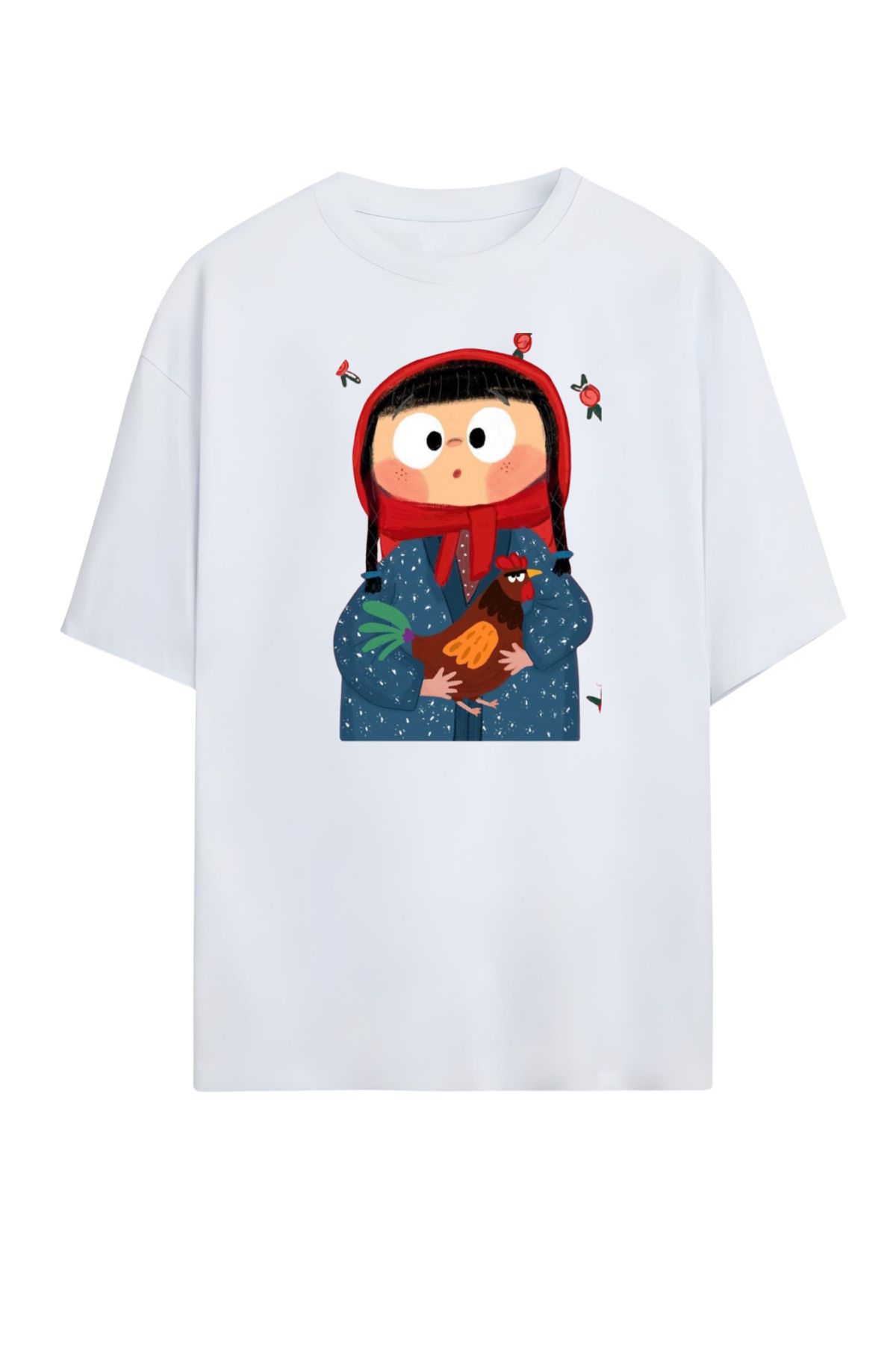 MAGORS GraffTee Unisex %100 Organik Pamuk Relaxed Fit Yuvarlak Yakalı İllüstrasyon Art Baskılı T-shirt