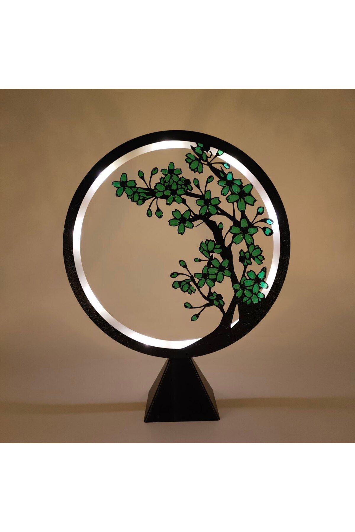 Vaiflagy Store Desenli Led Işıklı Modern Dekoratif Aydınlatma Çember Ring Gece Lambası