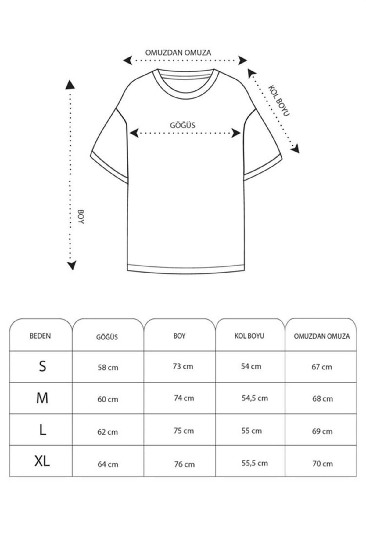LAYORA KOPYA - Oversize Çiçek Simple Life Baskılı Bisiklet Yaka T-Shirt