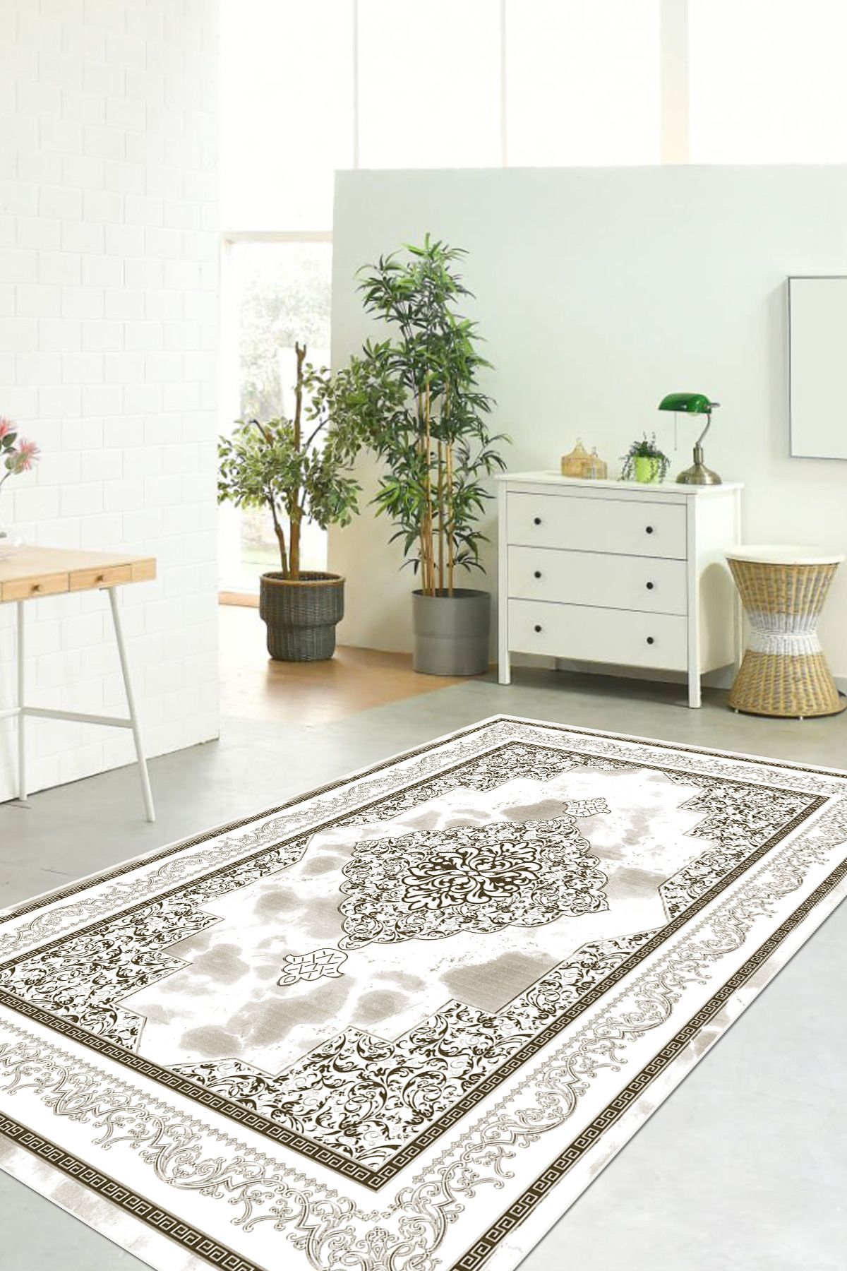 VELLORA HOME Kaymaz Tabanlı Yıkanabilir Dijital Baskılı Yolluk Halı istanbul