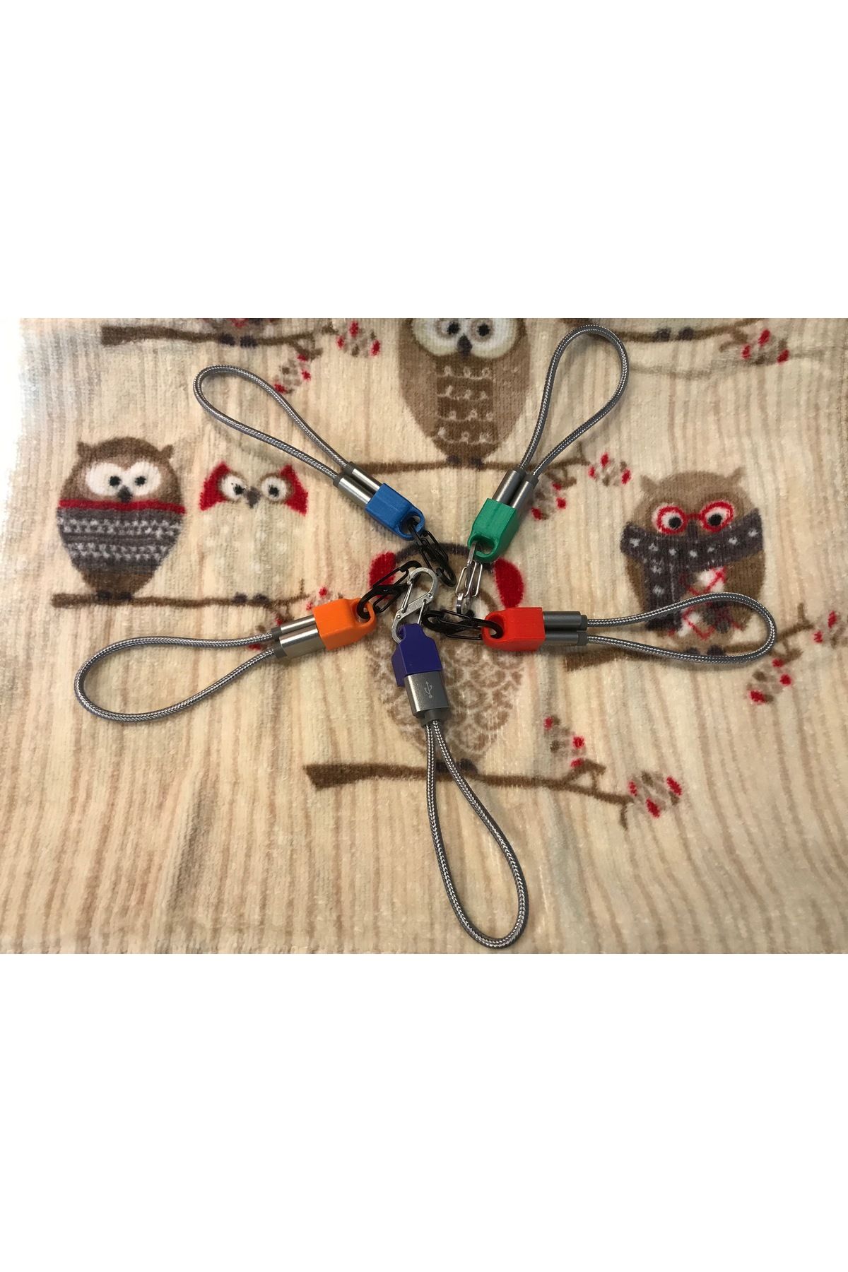 Vision Craft iPhone Yıldırım Kablosu Anahtar Zinciri - Konik Döngü (4 Adet)