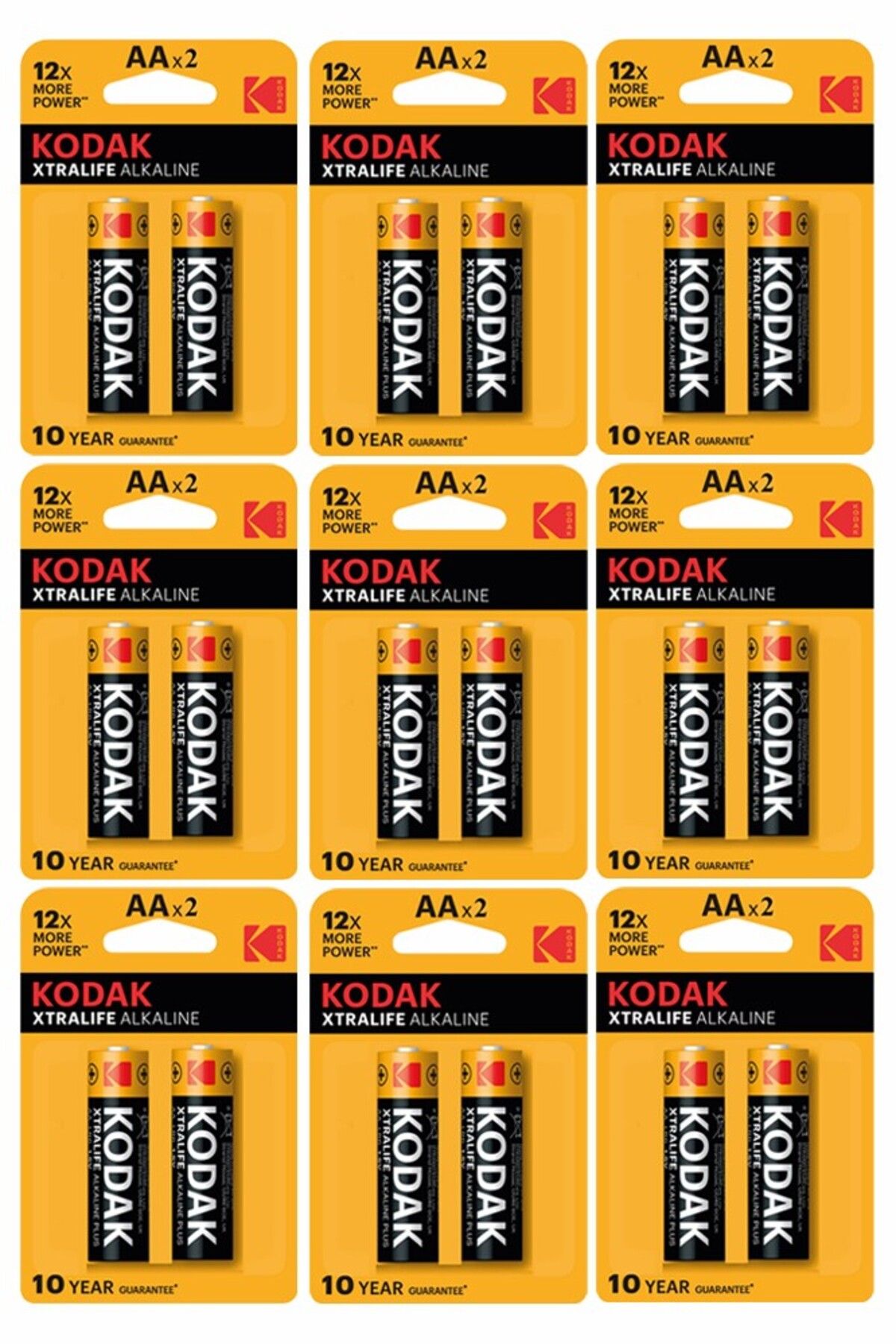 Artlantis Xtralife Alkalin Kalem Pil AA 18 Adet Kodak Kaliteli Uzun Ömürlü 1.5 V Kalem Pil Kumanda Fen