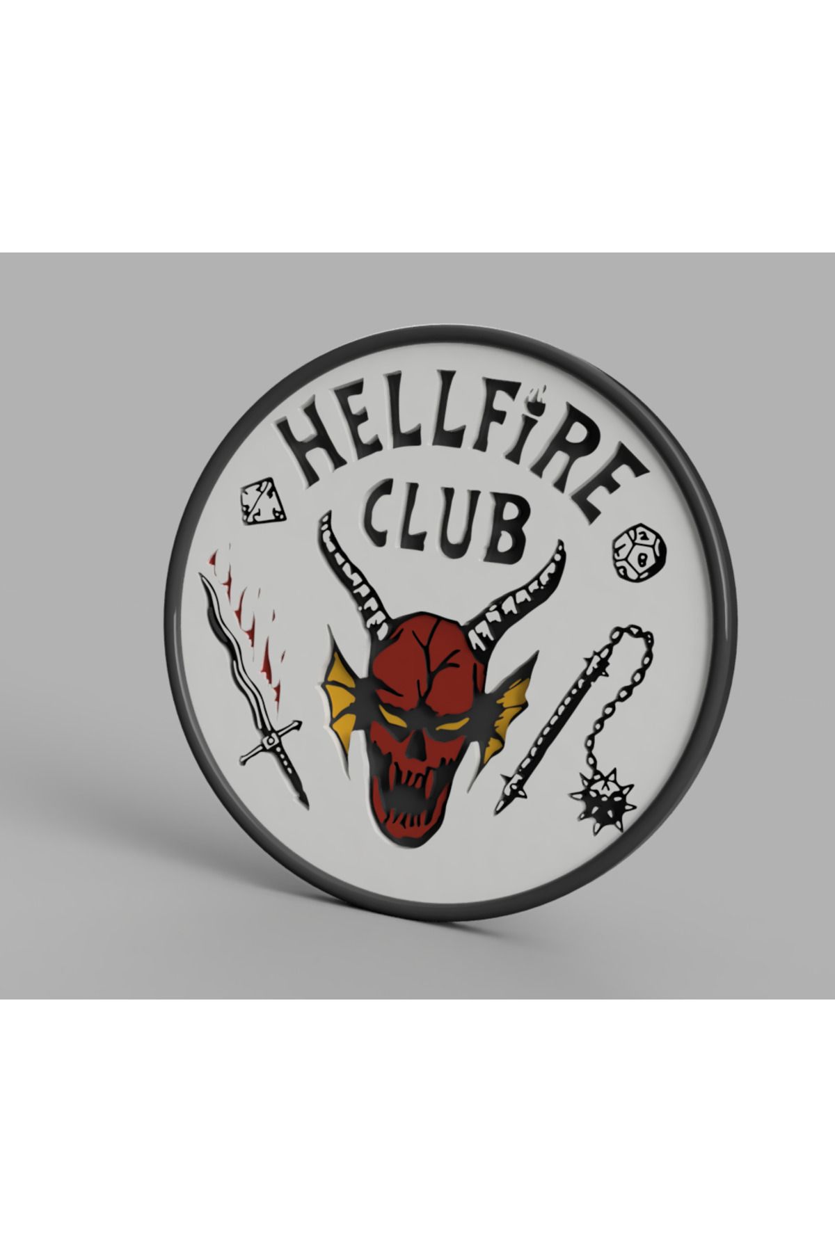 Vision Craft Stranger Things Coaster - Hellfire Club (3 Adet)