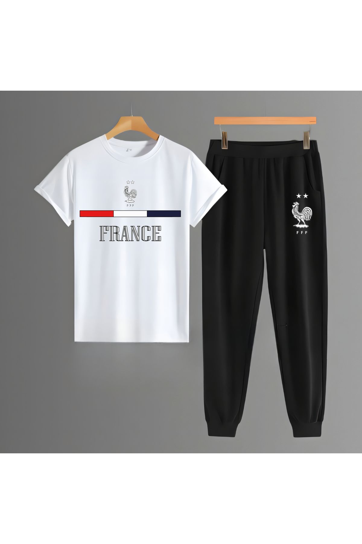 Biy Store Fransa milli takım forma futbol sırt baskılı unisex kısa kollu erkek tişört kadın t-shirt eşofman