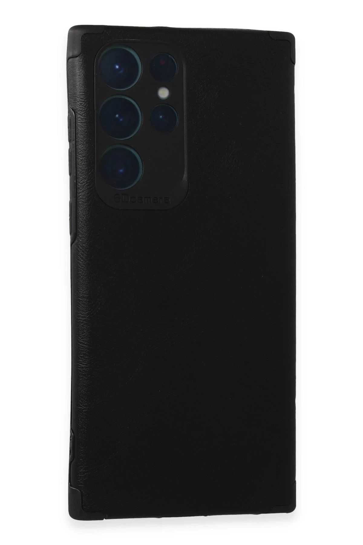 Toptan Bulurum Samsung Galaxy S22 Ultra Kılıf Loop Deri Silikon - Siyah