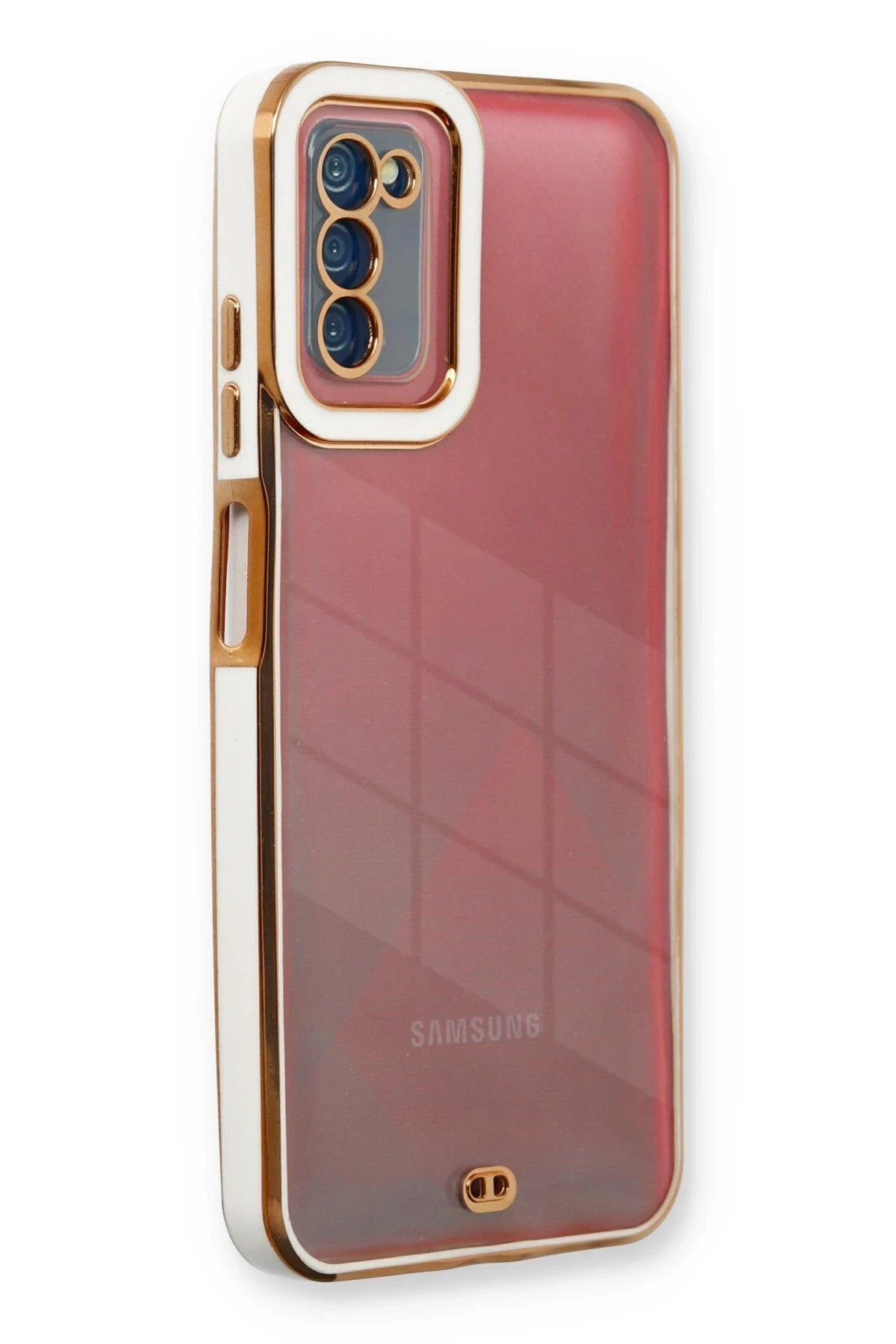 Toptan Bulurum Samsung Galaxy A03S Kılıf Liva Lens Silikon - Beyaz