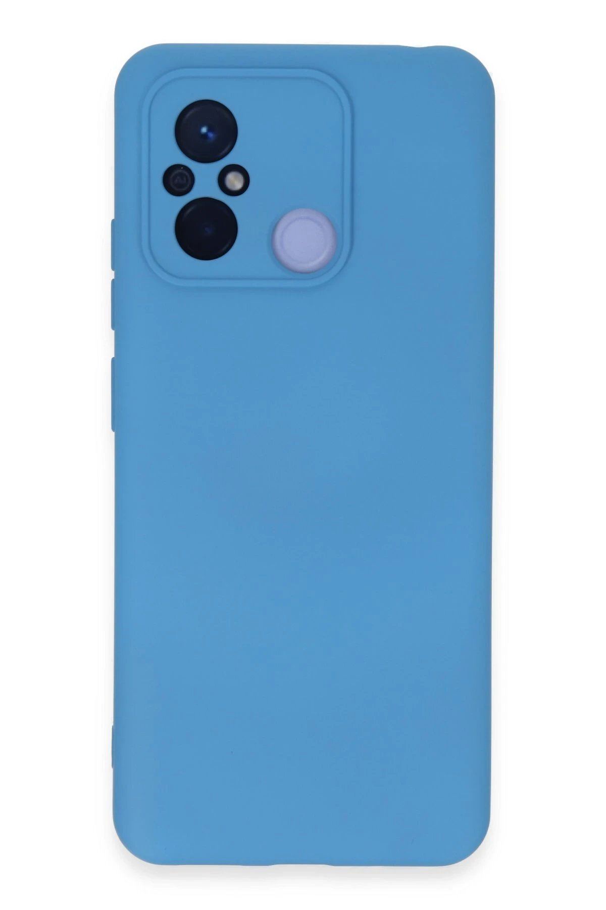 Toptan Bulurum Xiaomi Redmi 12C Kılıf Nano içi Kadife Silikon - Mavi