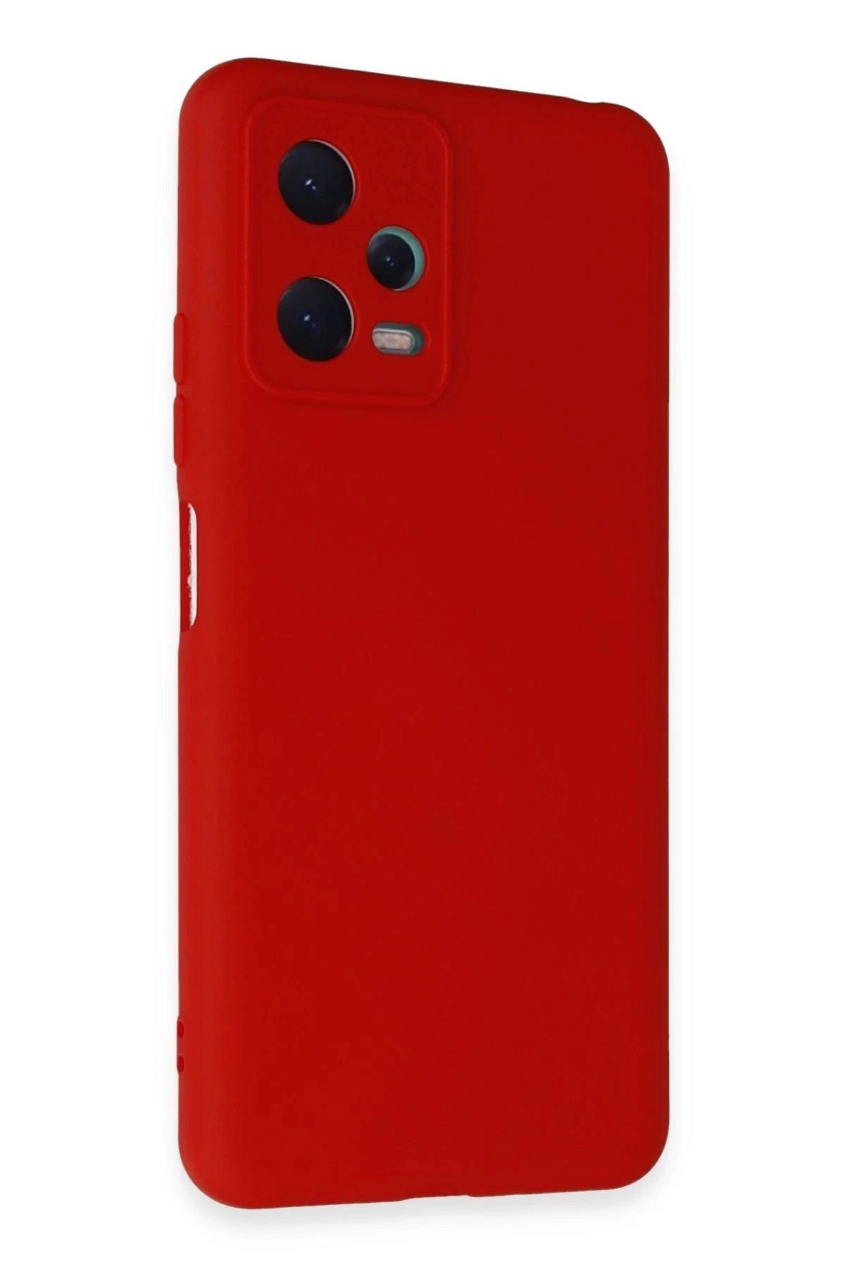 Vita Premio BFS Xiaomi Redmi Note 12 5G Kılıf Nano içi Kadife Silikon - Kırmızı