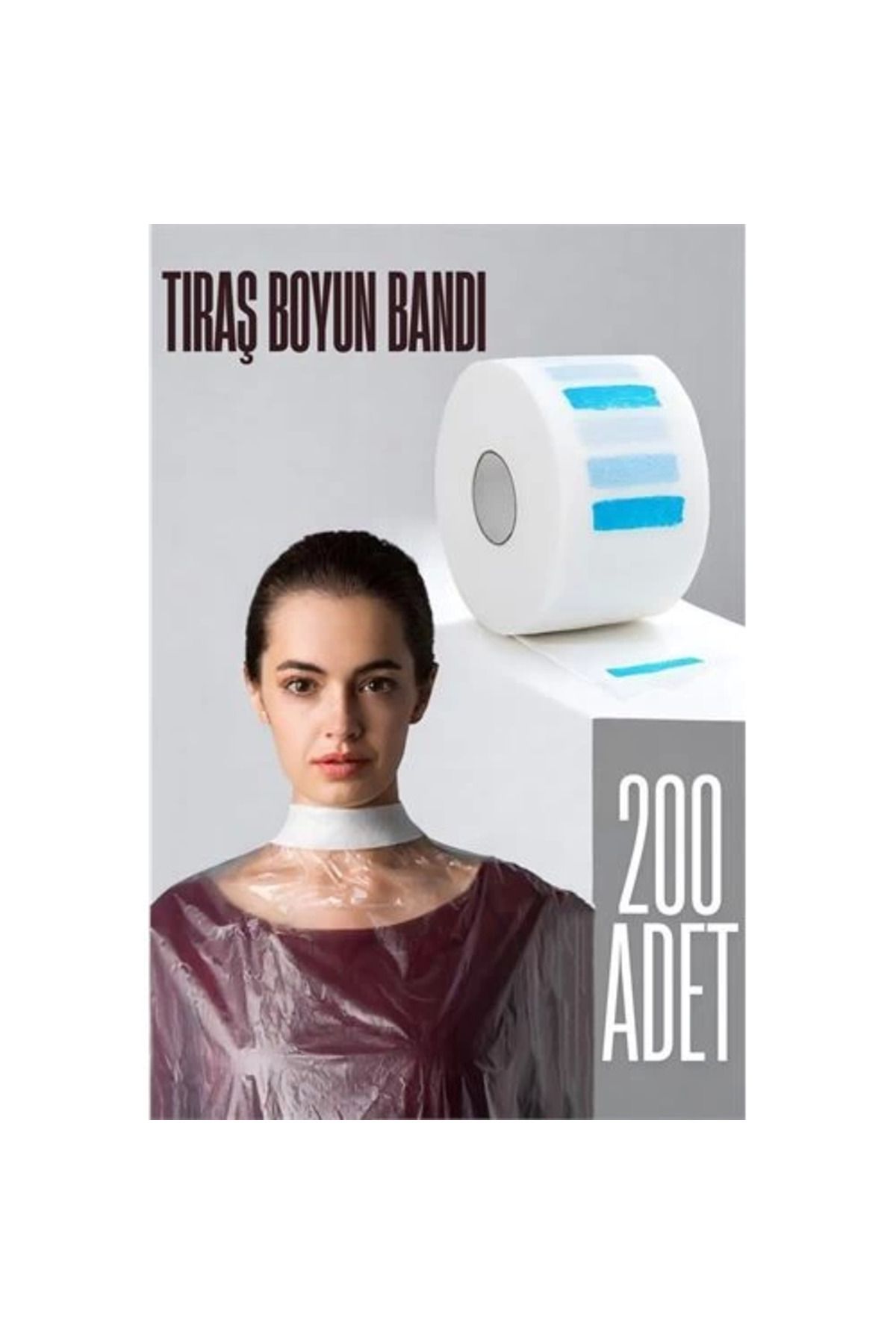 Vita Premio BFS Kuaför Tıraş Boyun Bandı - Berber Boyun Bandı Tek Kullanımlık Boyun Bandı 200 Adet